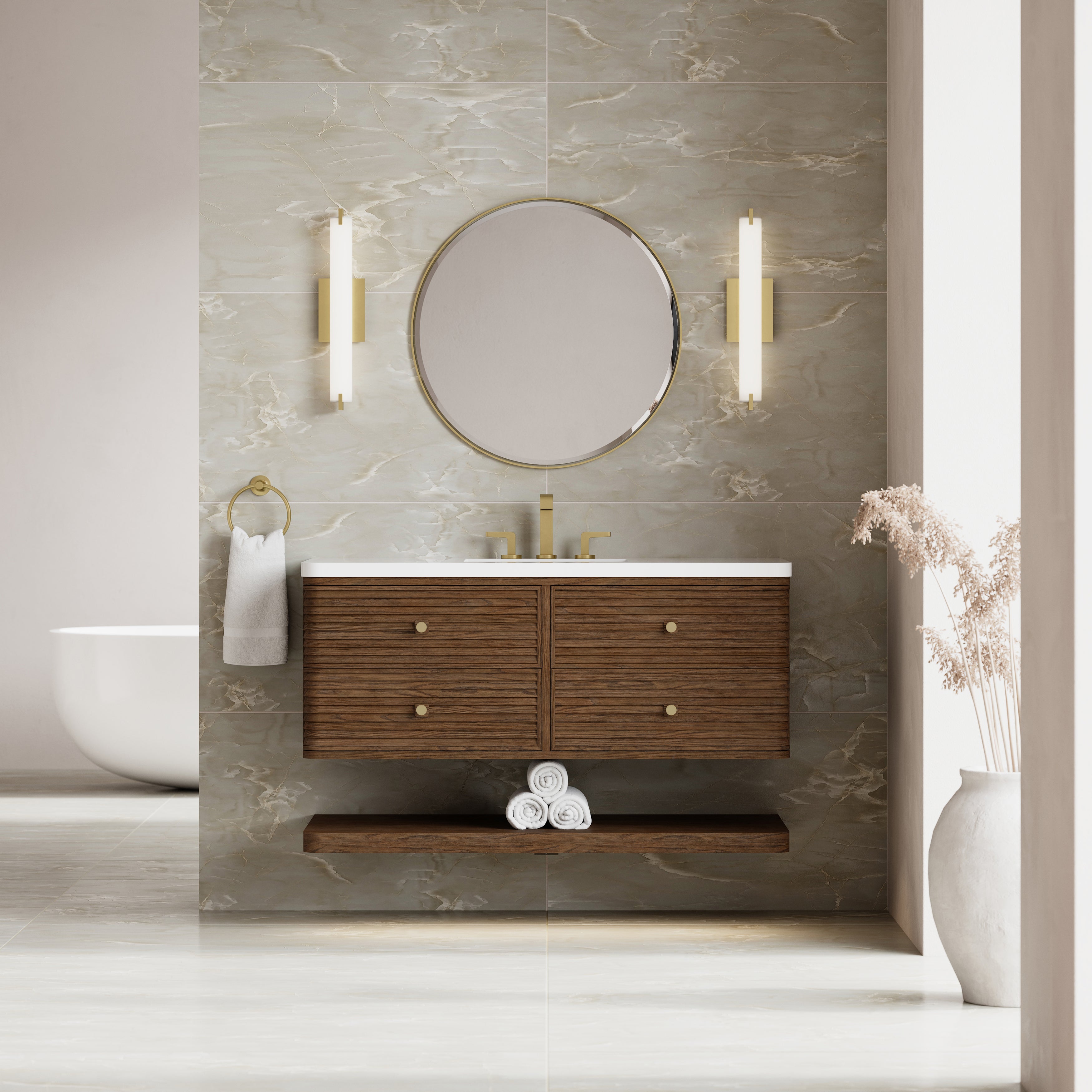 James Martin Allamari 48" Single Vanity in Sable with 3cm Countertop