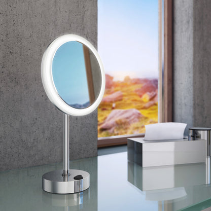OUTLINE - Shaving and Make-up Mirror with LED-technology, dual light