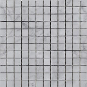Calacatta Cressa Polished Marble Mosaic Square 1"X1"