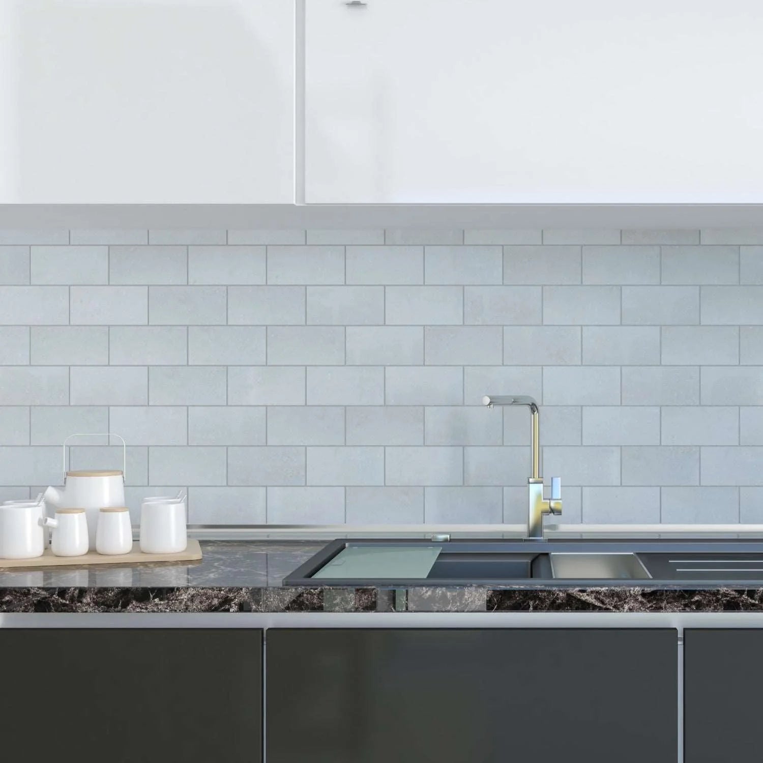 Blue Celeste Marble Tile Polished 3x6- $25.99/SF