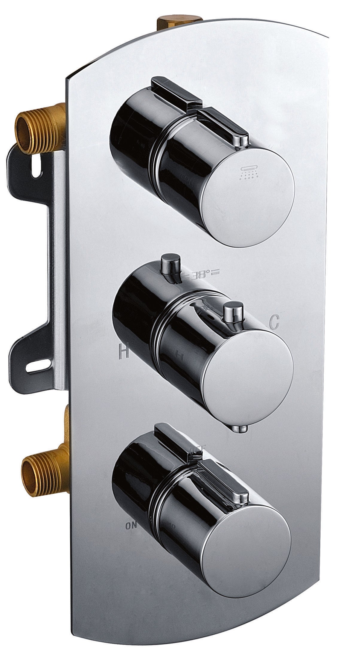 ALFI brand AB3901 Round 2 Way Thermostatic Shower Mixer