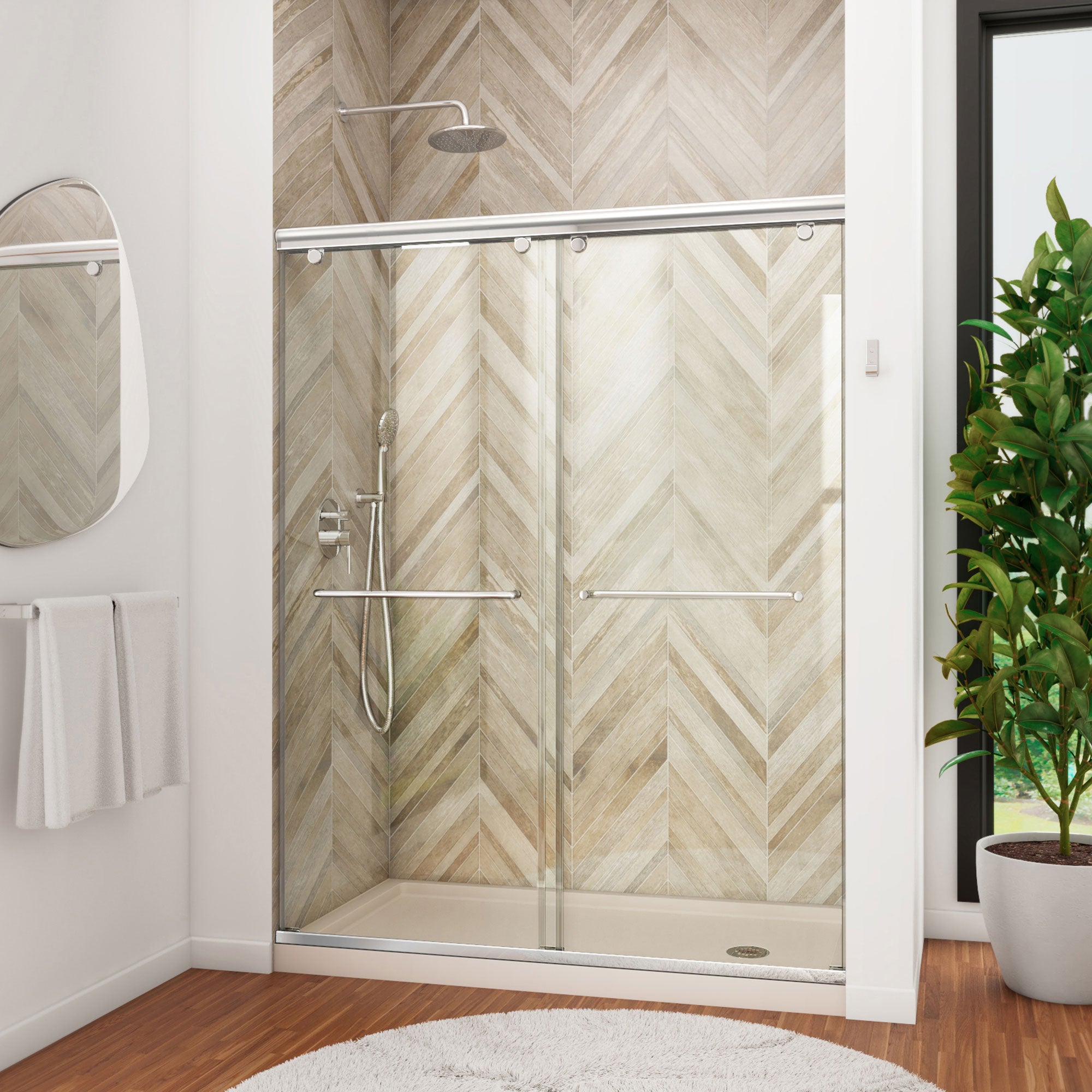 DreamLine Charisma 60" W Shower Door and Base