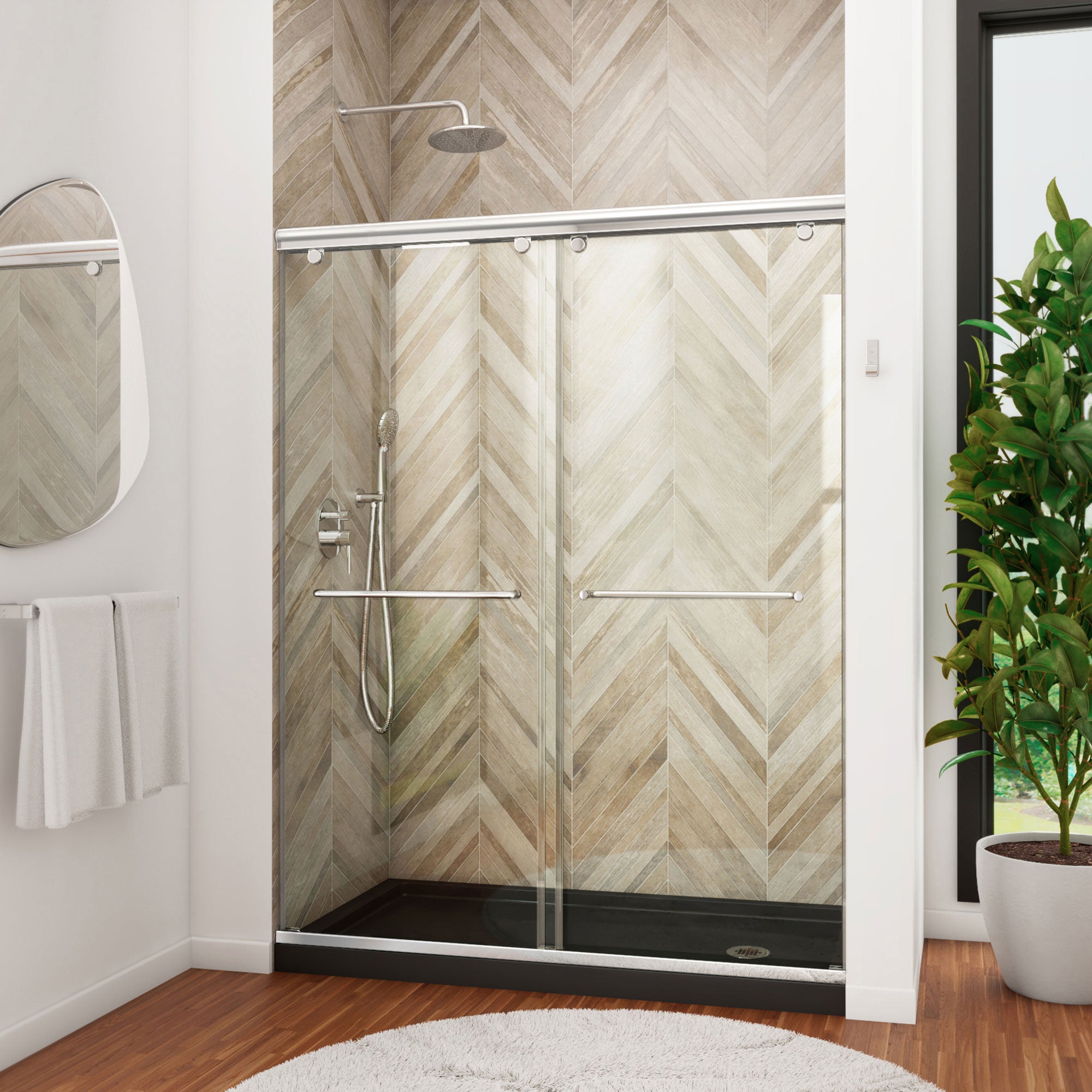 DreamLine Charisma 60" W Shower Door and Base