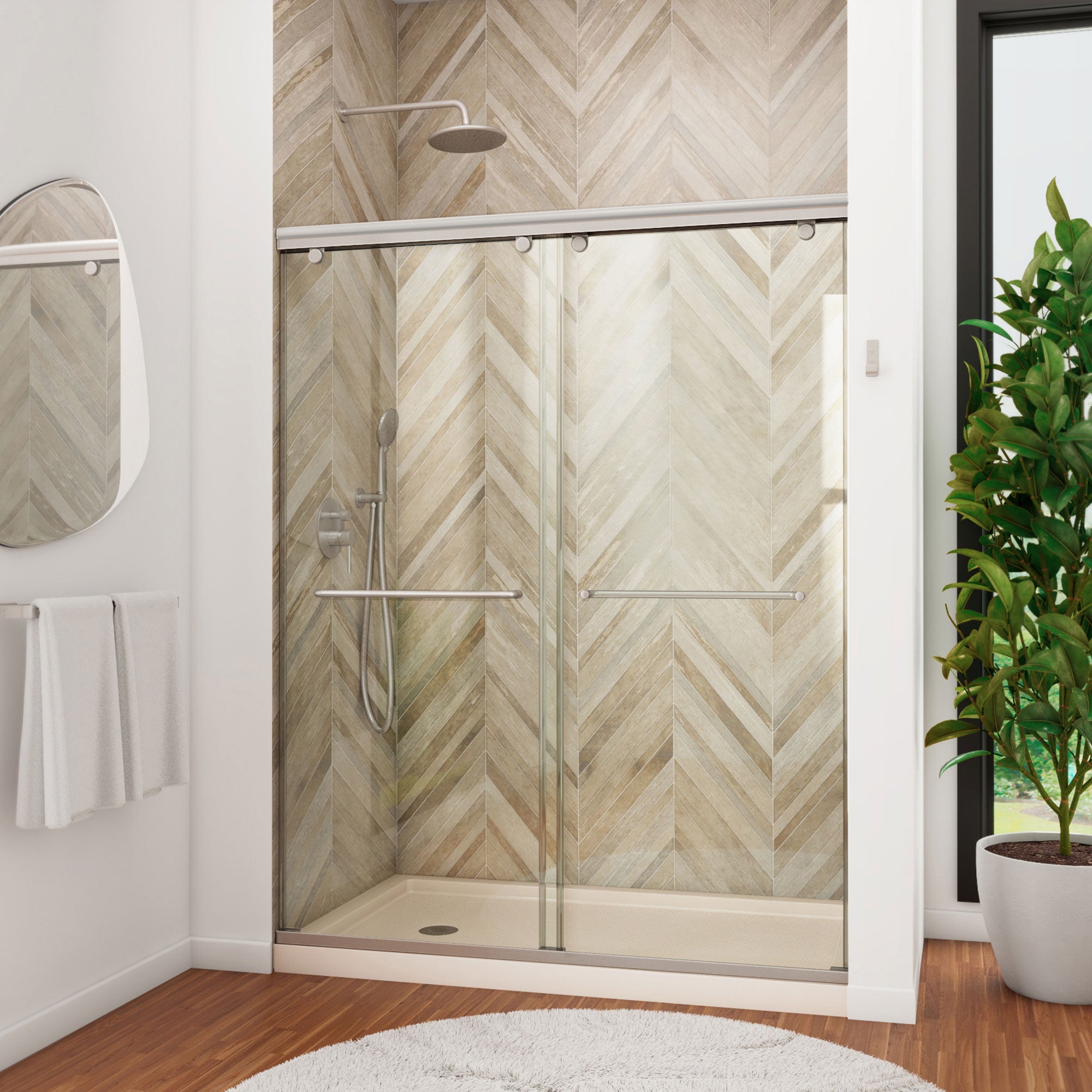 DreamLine Charisma 60" W Shower Door and Base