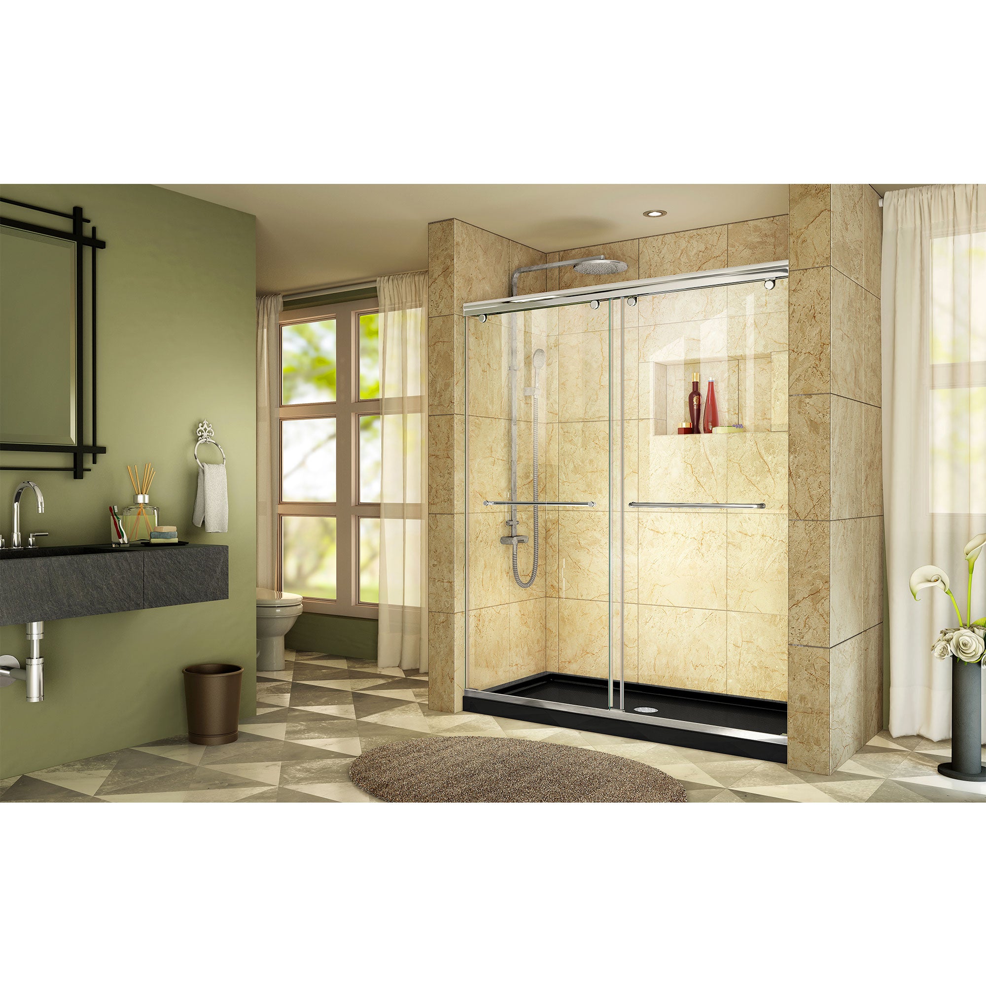 DreamLine Charisma 60" W Shower Door and Base