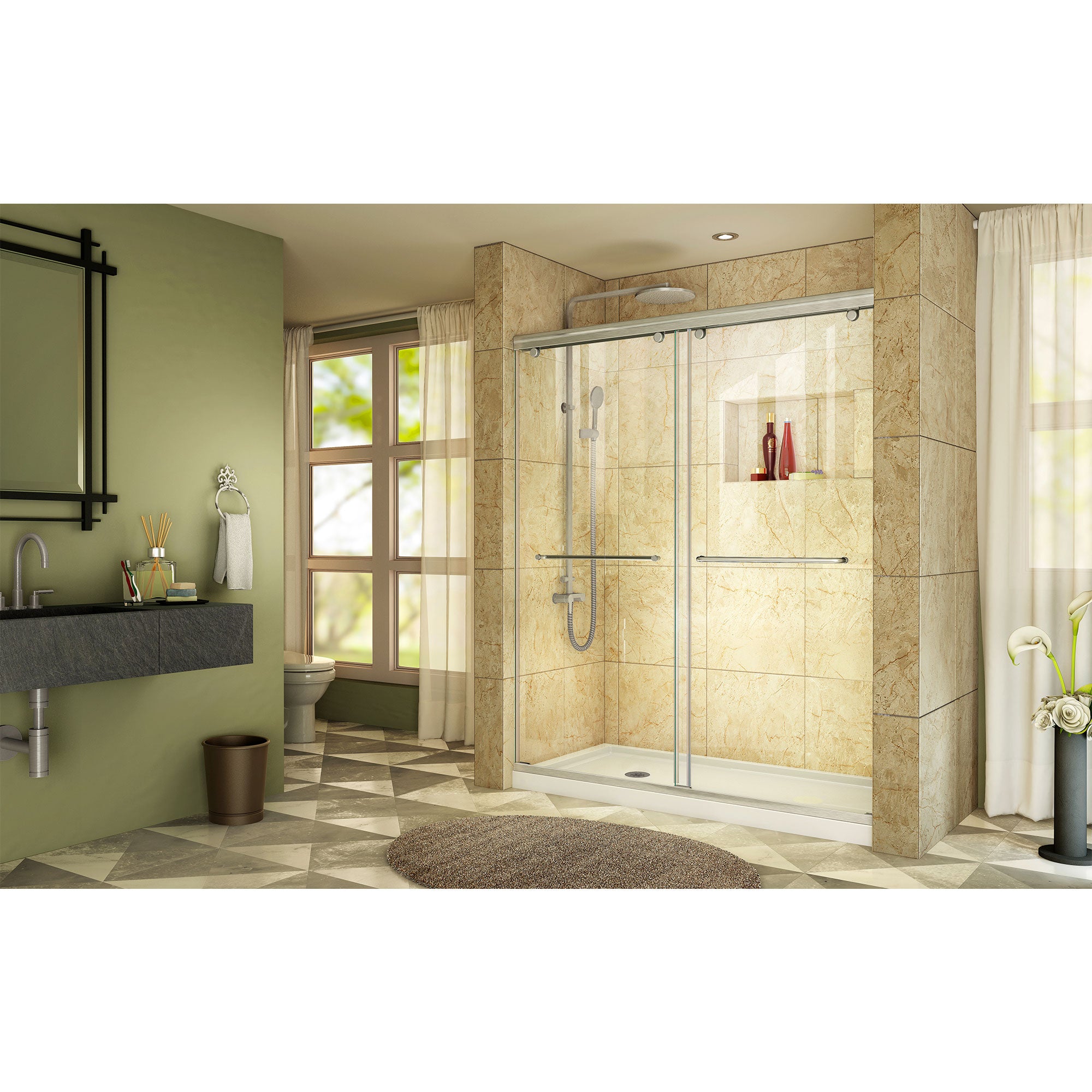 DreamLine Charisma 60" W Shower Door and Base