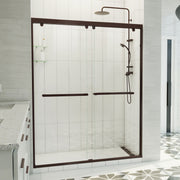 DreamLine Charisma-X 56 - 60 inch W x 76 inch H Semi-Frameless Bypass Shower Door