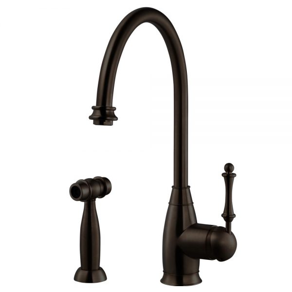Charlotte Traditional Solid Brass Kitchen Faucet with Sidespray