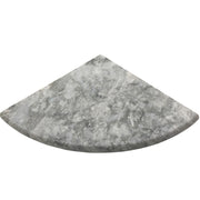 9x9 Chelsea Grey Marble Corner Shelf Polished Tile