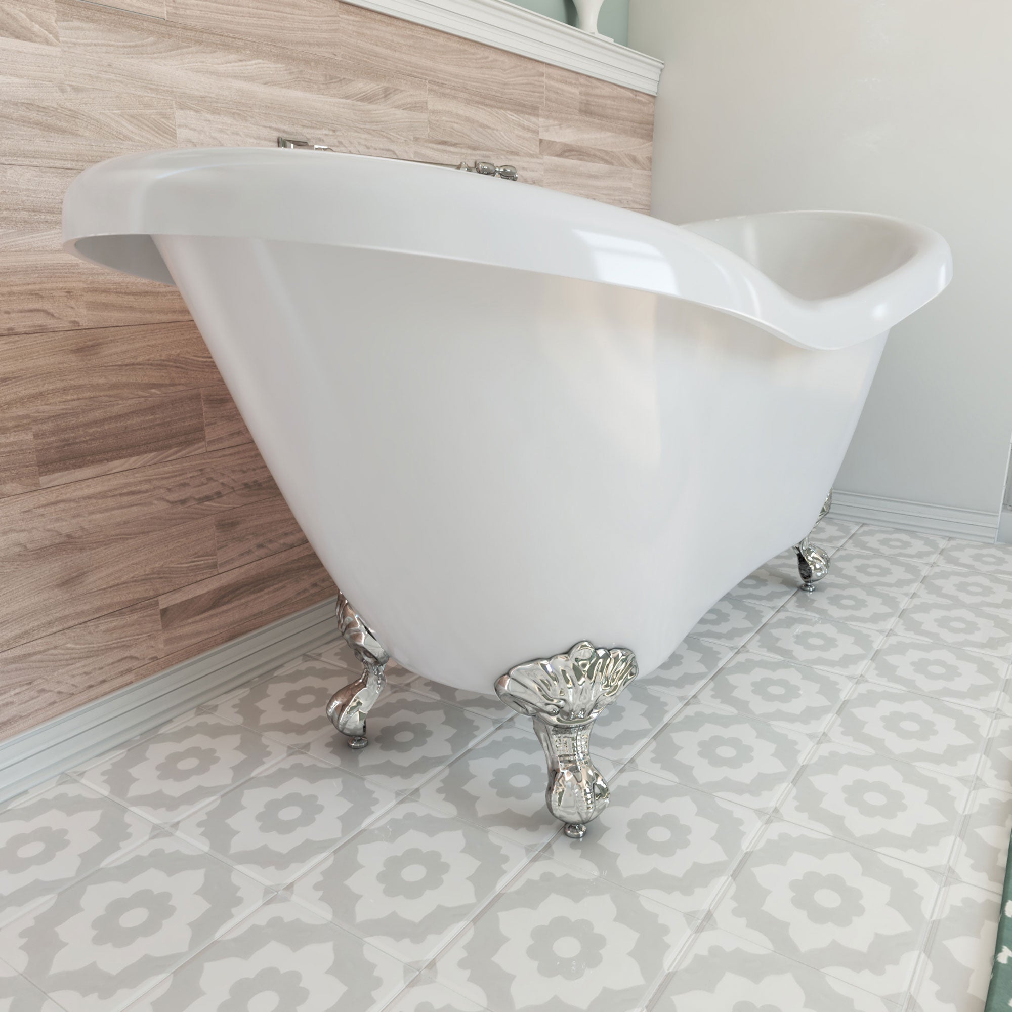 DreamLine Chesapeake 69 in. L x 31 in. H Bathtub