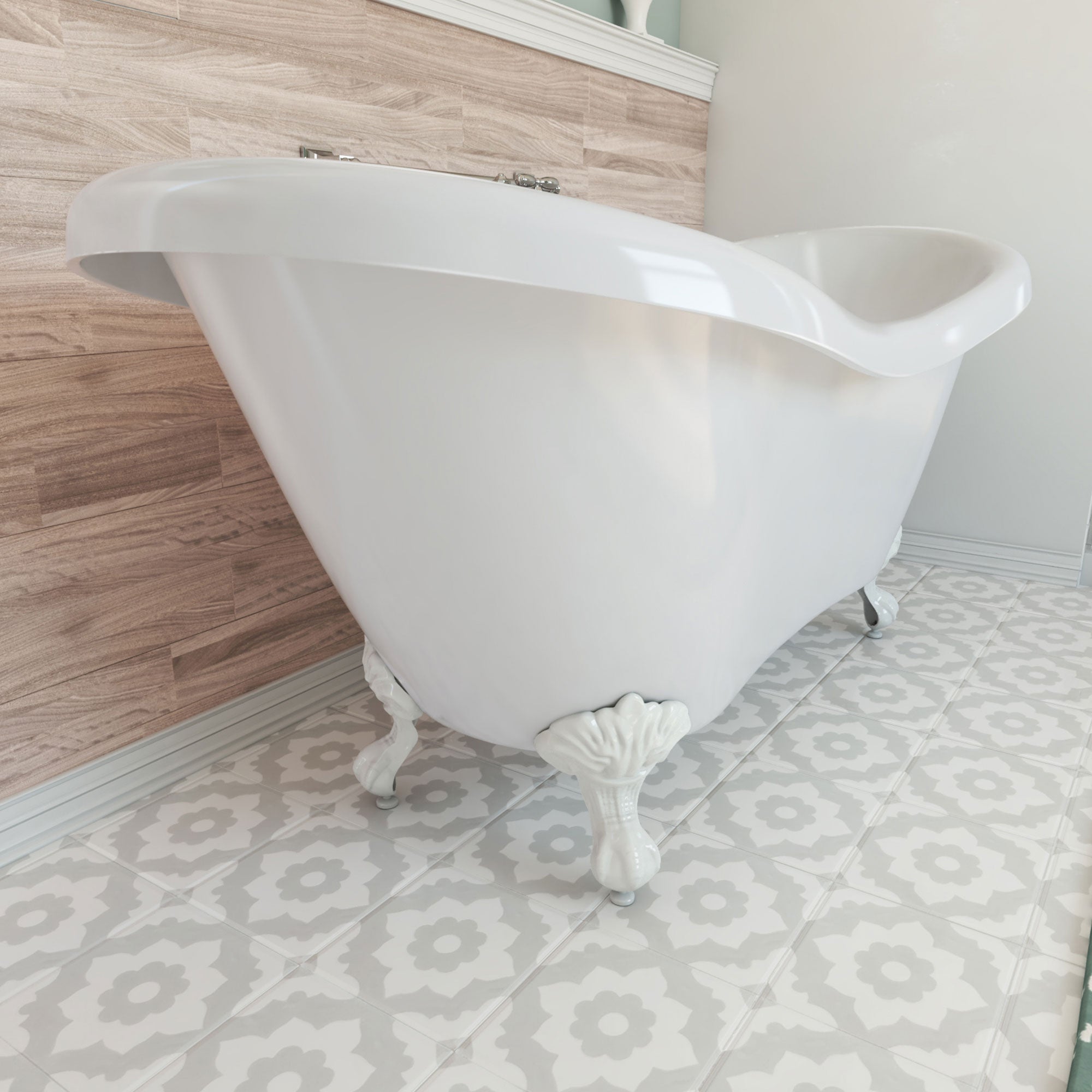 DreamLine Chesapeake 69 in. L x 31 in. H Bathtub