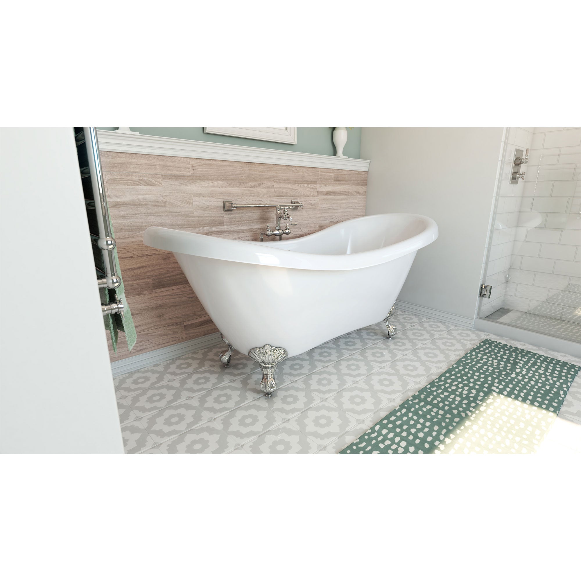 DreamLine Chesapeake 69 in. L x 31 in. H Bathtub