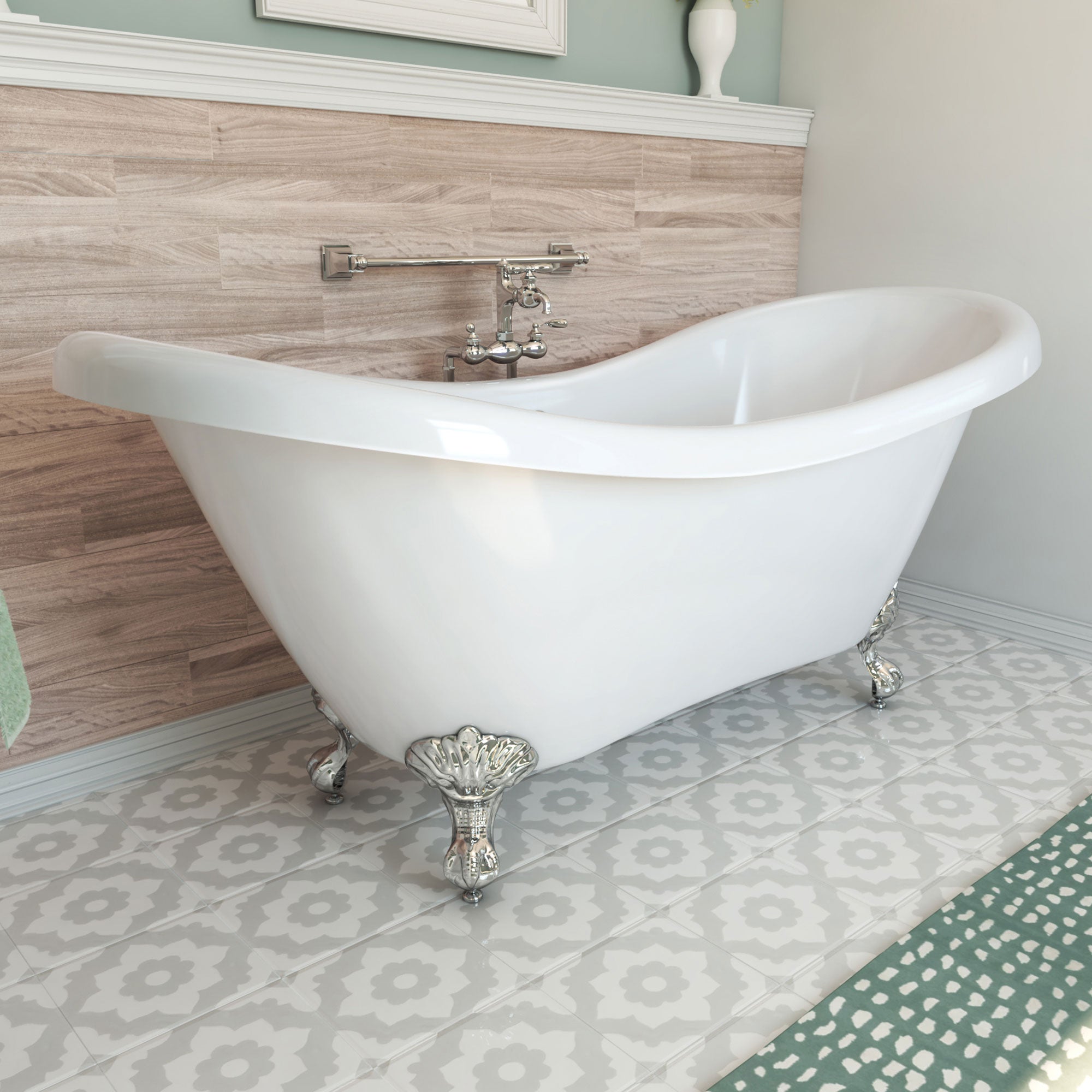 DreamLine Chesapeake 69 in. L x 31 in. H Bathtub