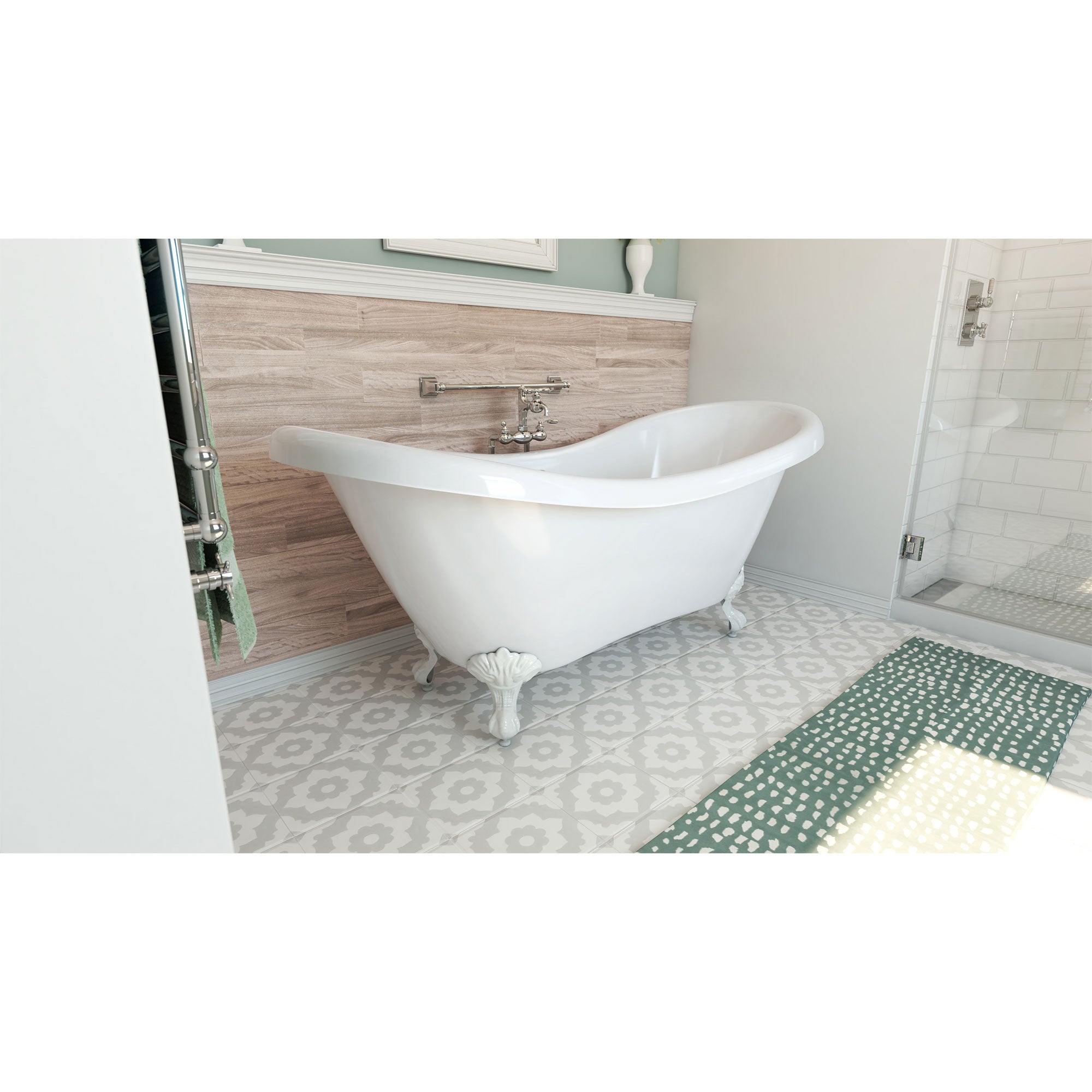DreamLine Chesapeake 69 in. L x 31 in. H Bathtub