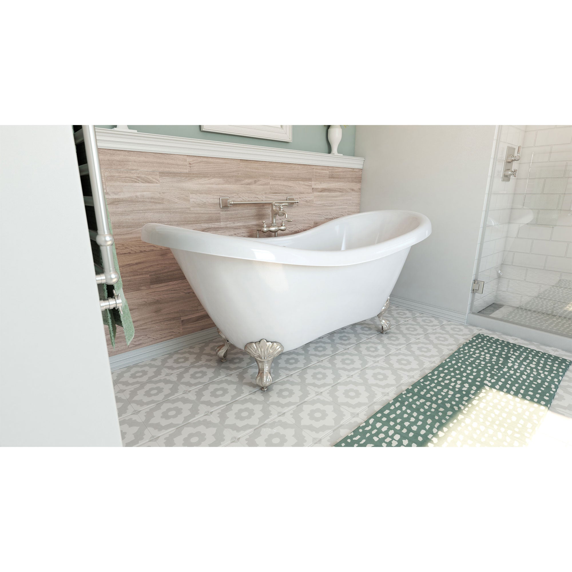 DreamLine Chesapeake 69 in. L x 31 in. H Bathtub