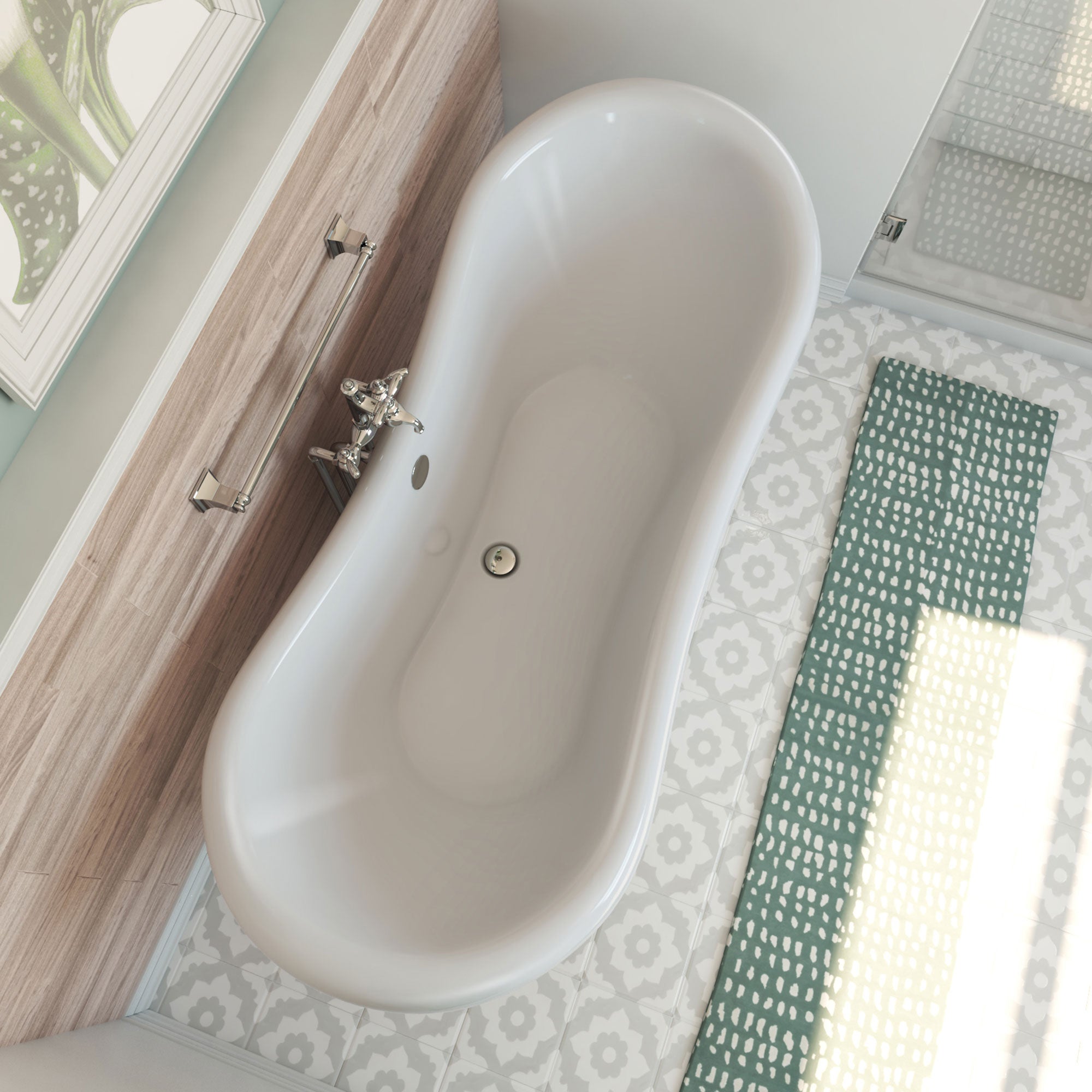 DreamLine Chesapeake 69 in. L x 31 in. H Bathtub