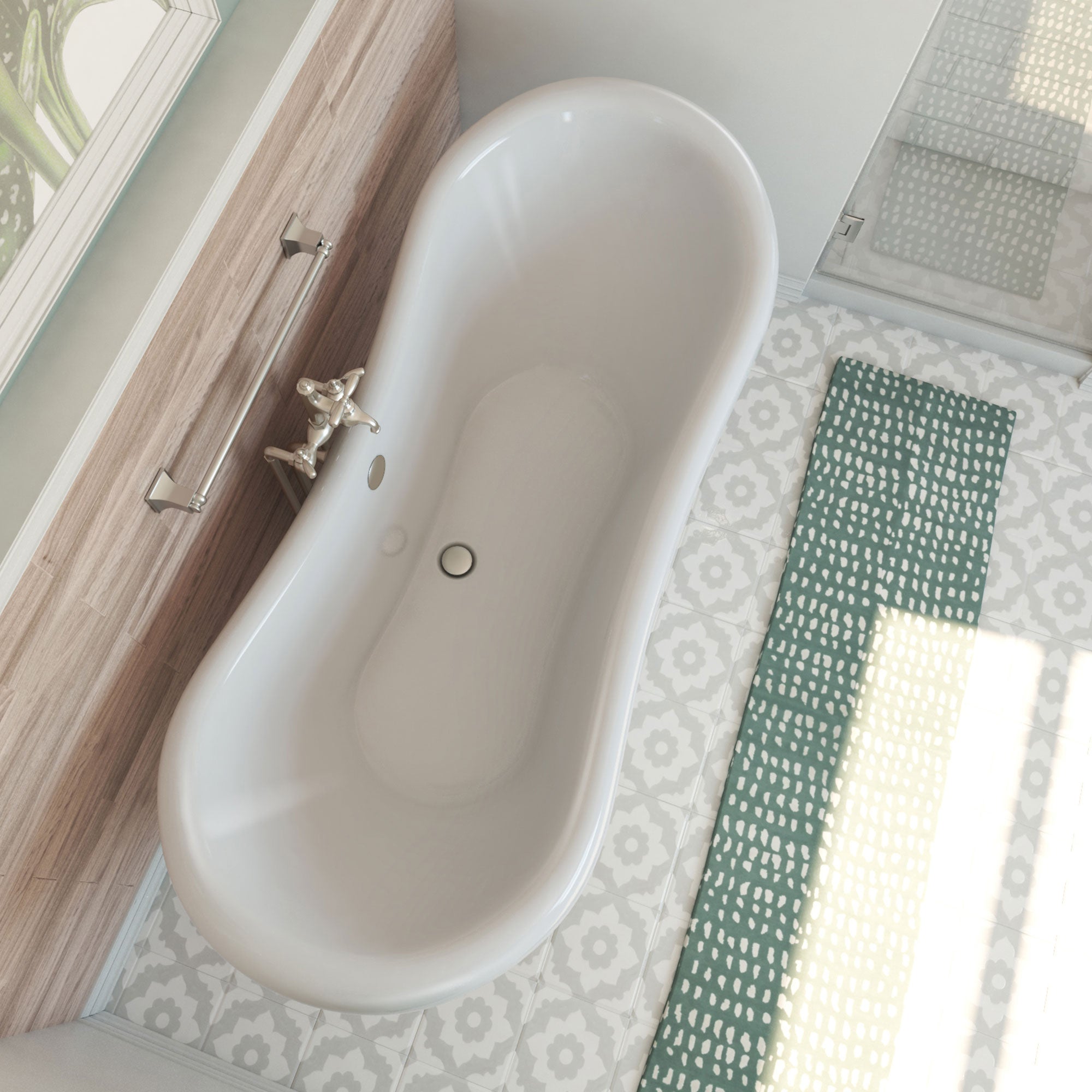 DreamLine Chesapeake 69 in. L x 31 in. H Bathtub