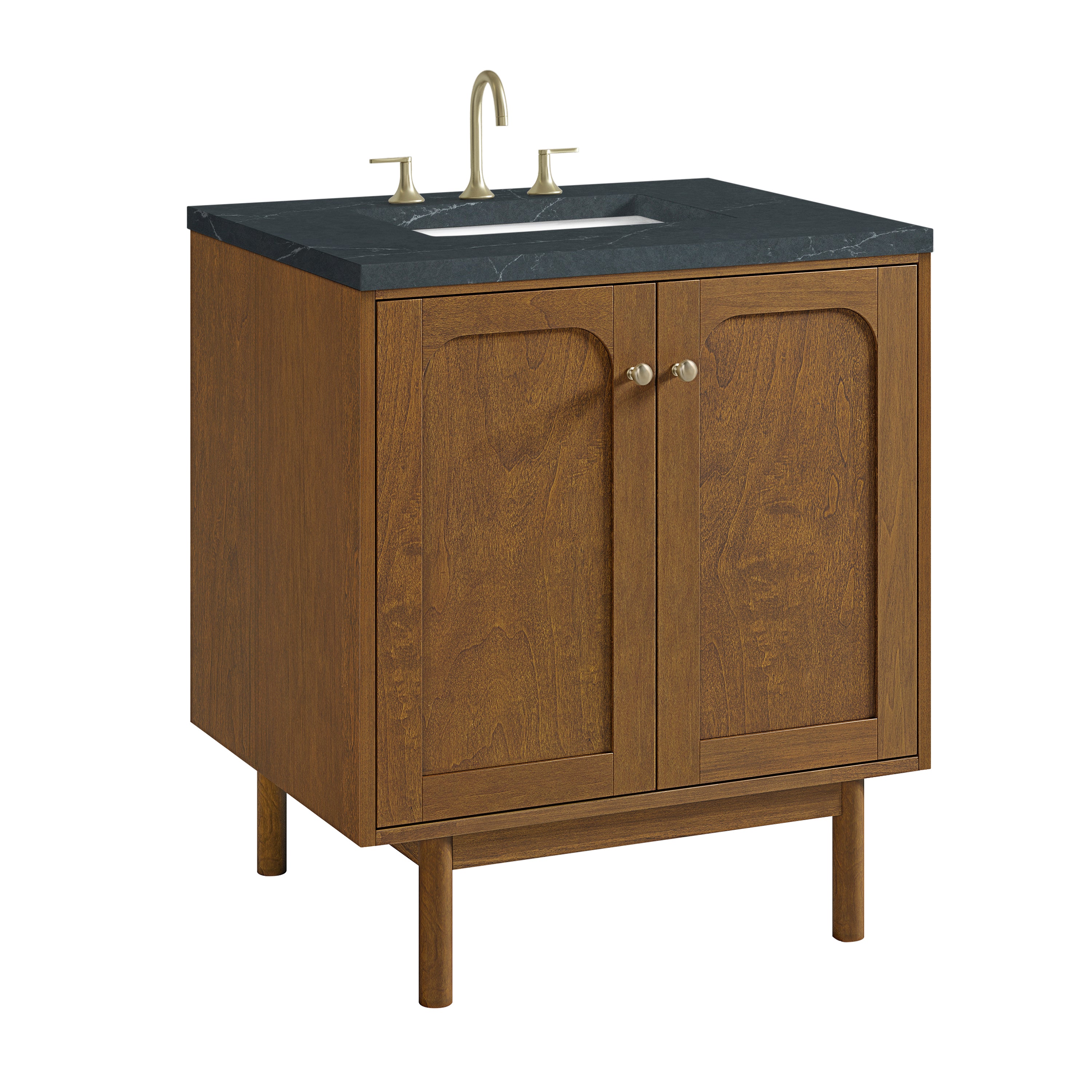 James Martin Laurent 30" Single Vanity in Honey Oak with 3cm Countertop