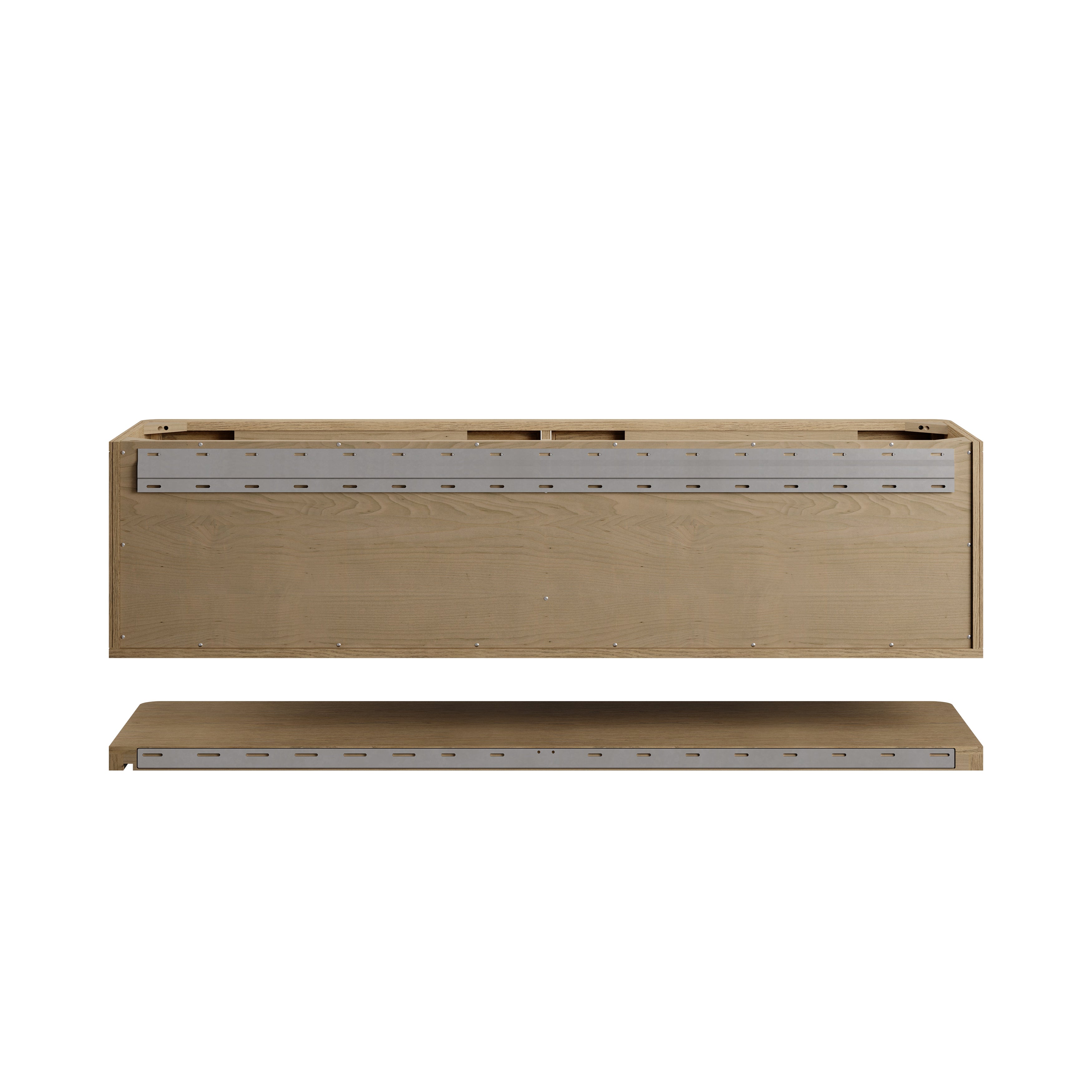 James Martin Allamari 72" Double Vanity in Dune Mist with 3cm Countertop