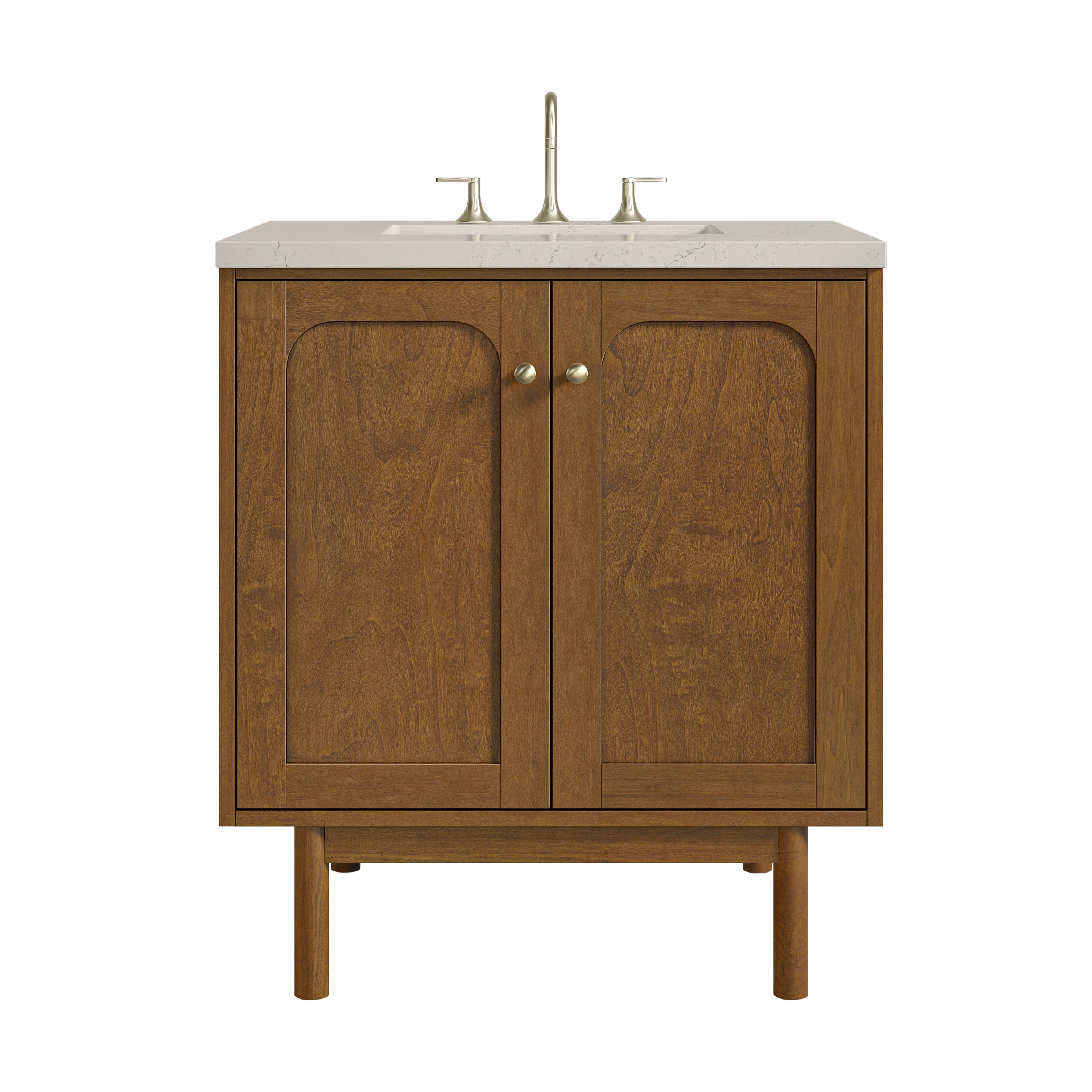 James Martin Laurent 30" Single Vanity in Honey Oak with 3cm Countertop
