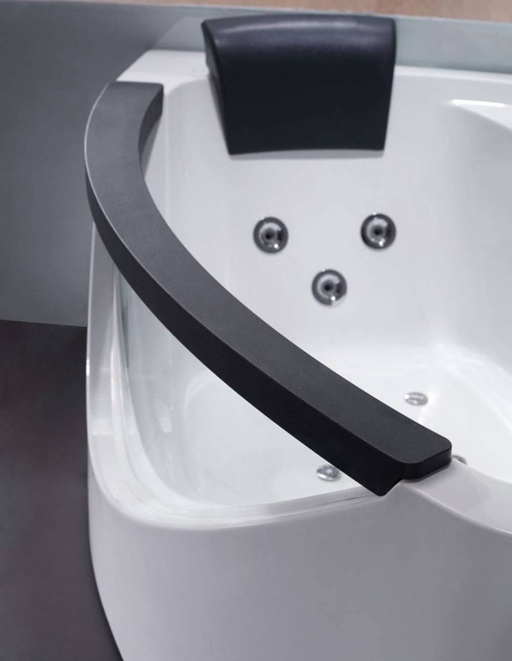 EAGO AM198ETL-R 5′ Acrylic Whirlpool Corner Bathtub with Glass Front