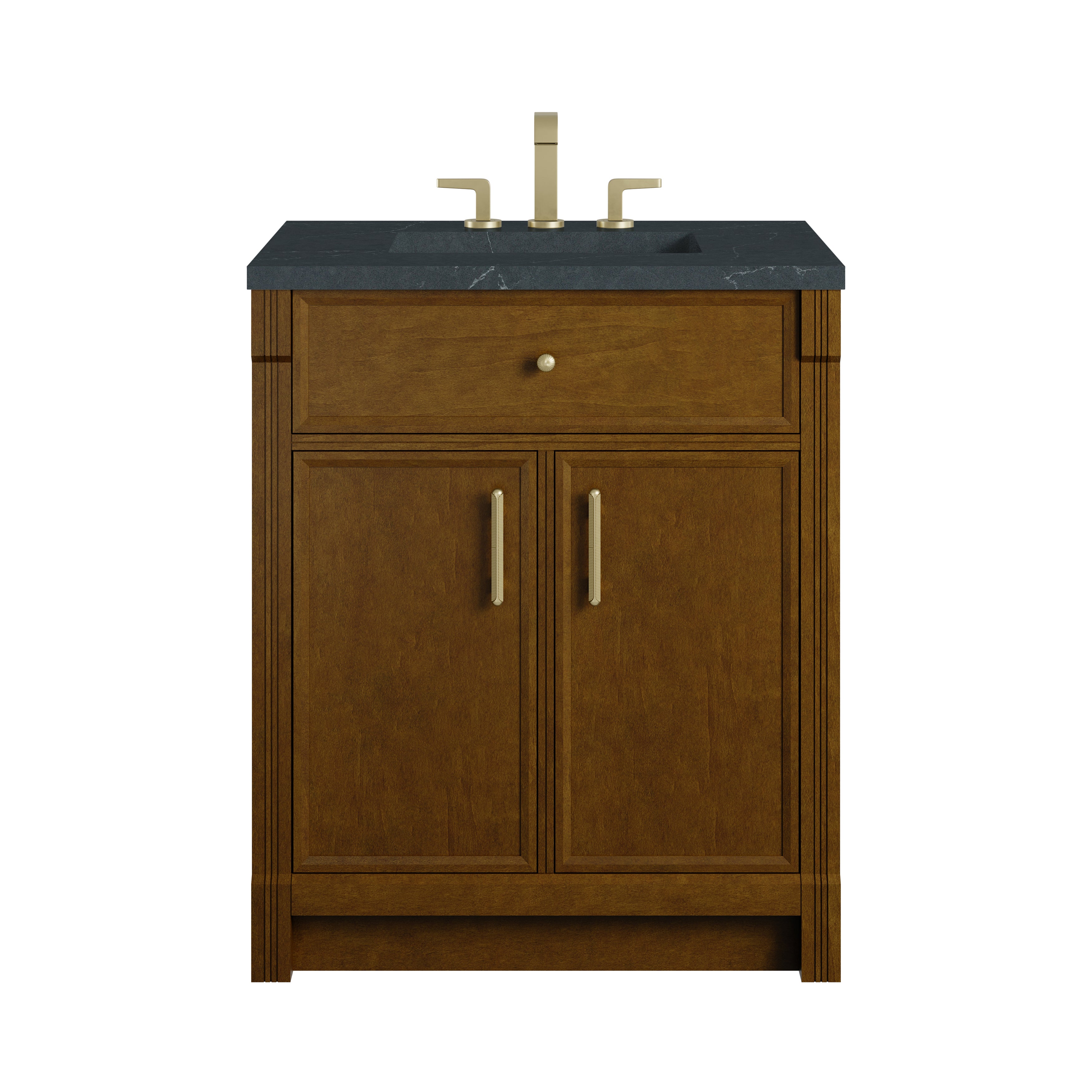 James Martin Bellshire 30" Single Vanity in Honey Oak with 3cm Countertop