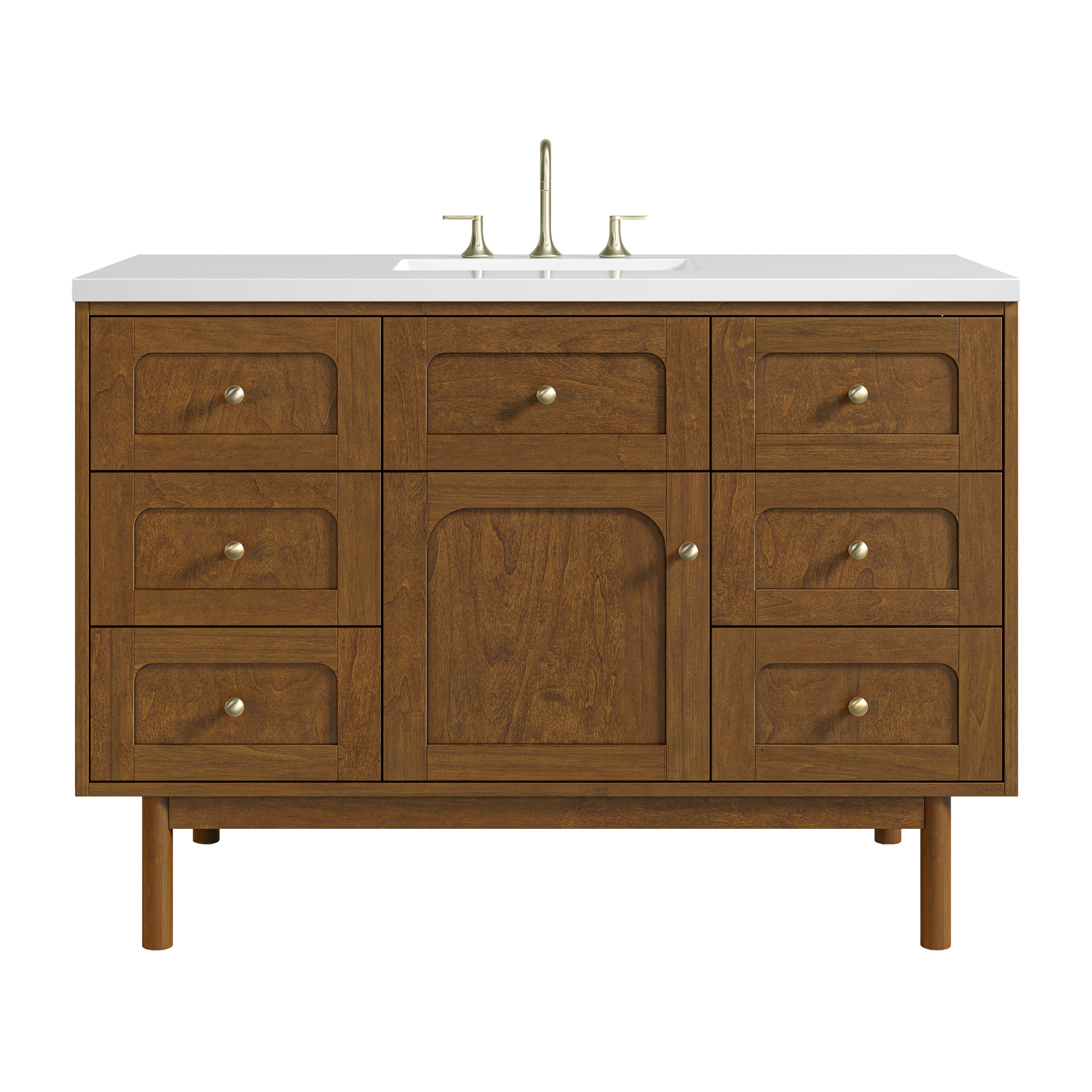 James Martin Laurent 48" Single Vanity in Honey Oak with 3cm Countertop
