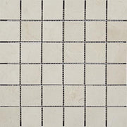 Crema Marfil Polished Marble Mosaic Square 2"X2"