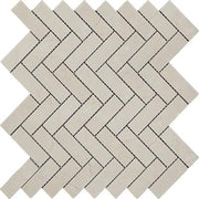 Crema Marfil Polished Marble Mosaic Herringbone 1"X3"