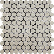 Crema Marfil Polished Marble Mosaic Penny Round 1"