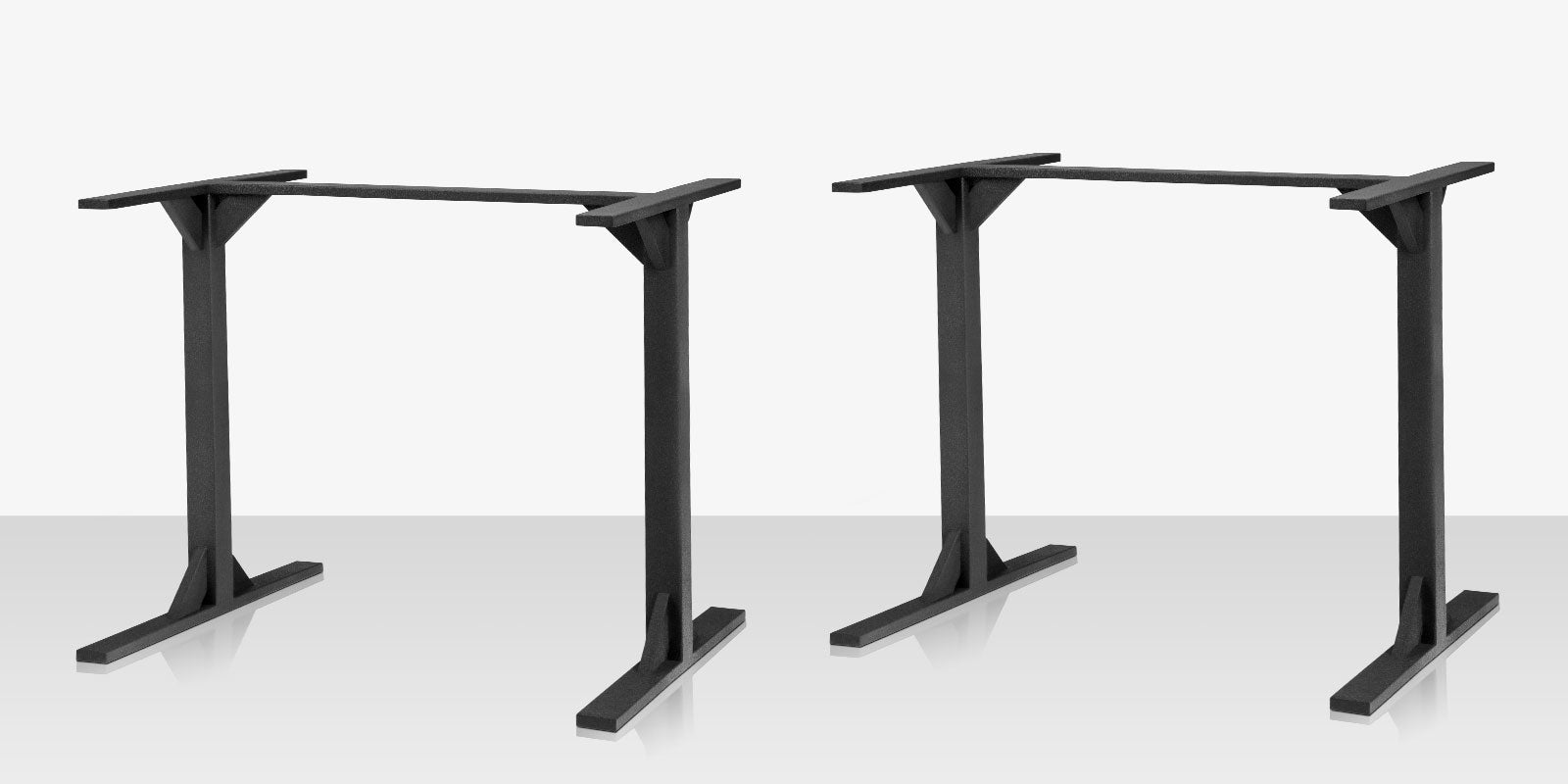Contemporary Bases T Style Bar Table Base (set of two)