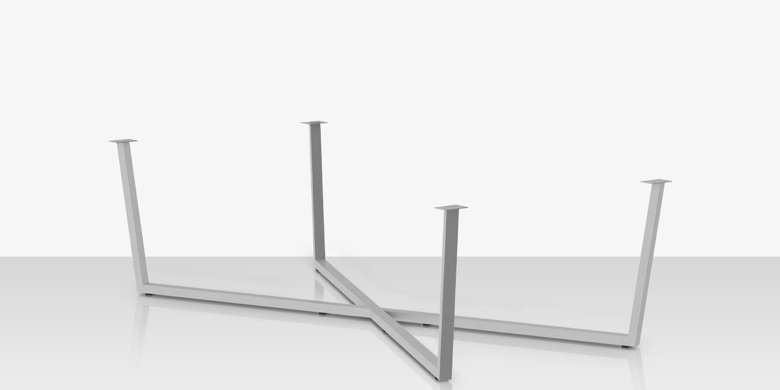 Contemporary Bases Flat X 143 Dining Table Base