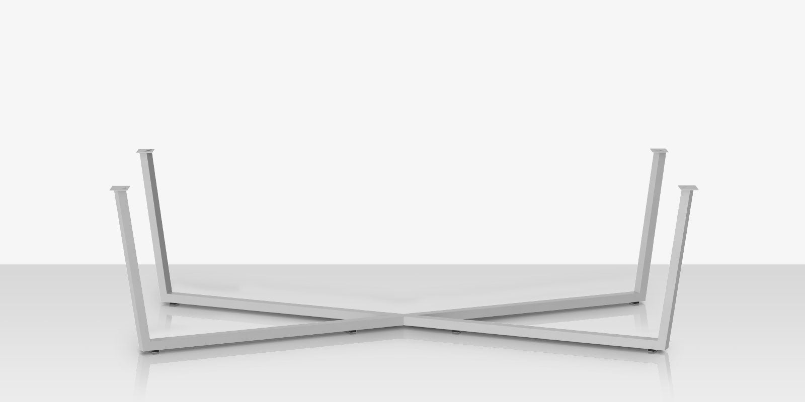 Contemporary Bases Flat X 143 Dining Table Base