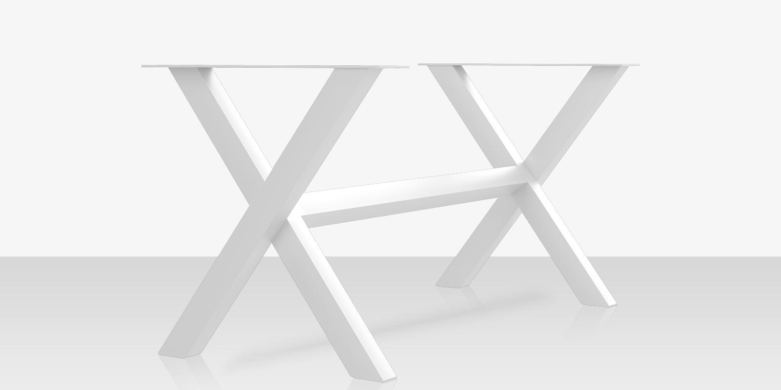 Contemporary Bases X Style Bar Table Base (set of two)