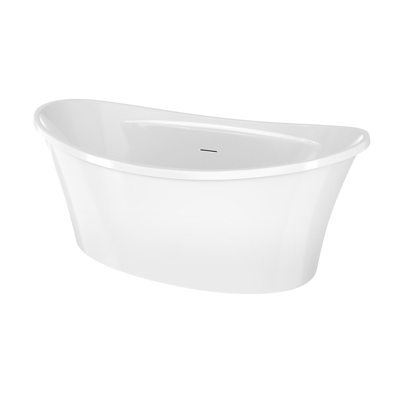 MAIDSTONE Conway II 66 Inch Acrylic Double Ended Freestanding Tub