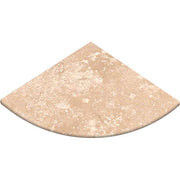 Light Travertine Filled &amp; Honed Corner Shelf – 9"
