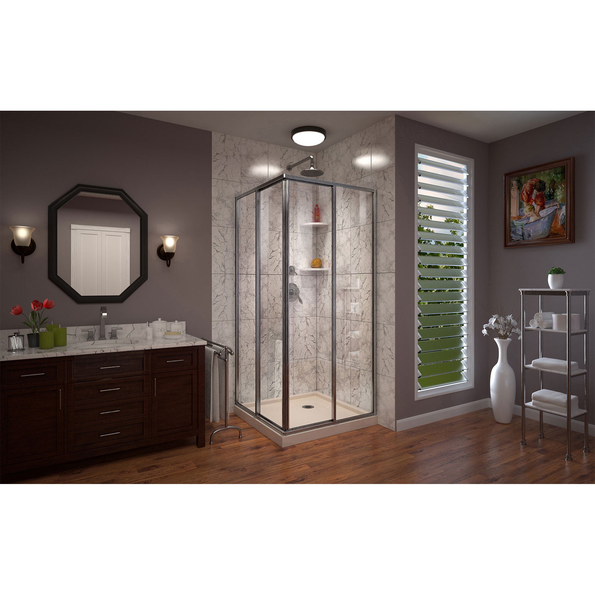 DreamLine Cornerview 36" W Shower Enclosure Kit