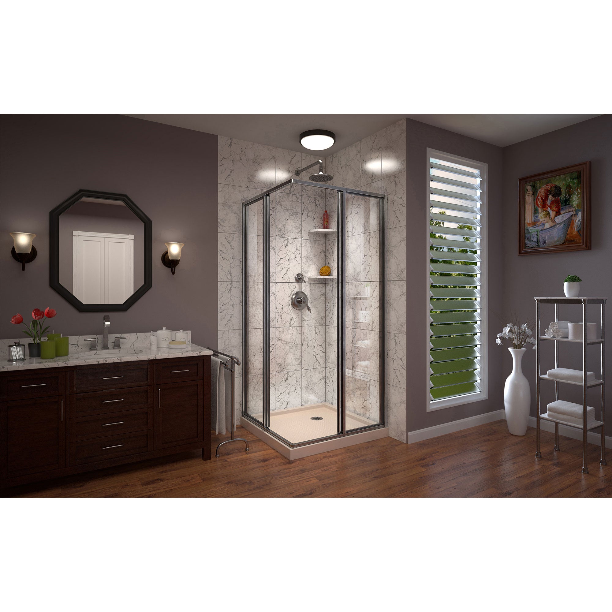 DreamLine Cornerview 36" W Shower Enclosure Kit