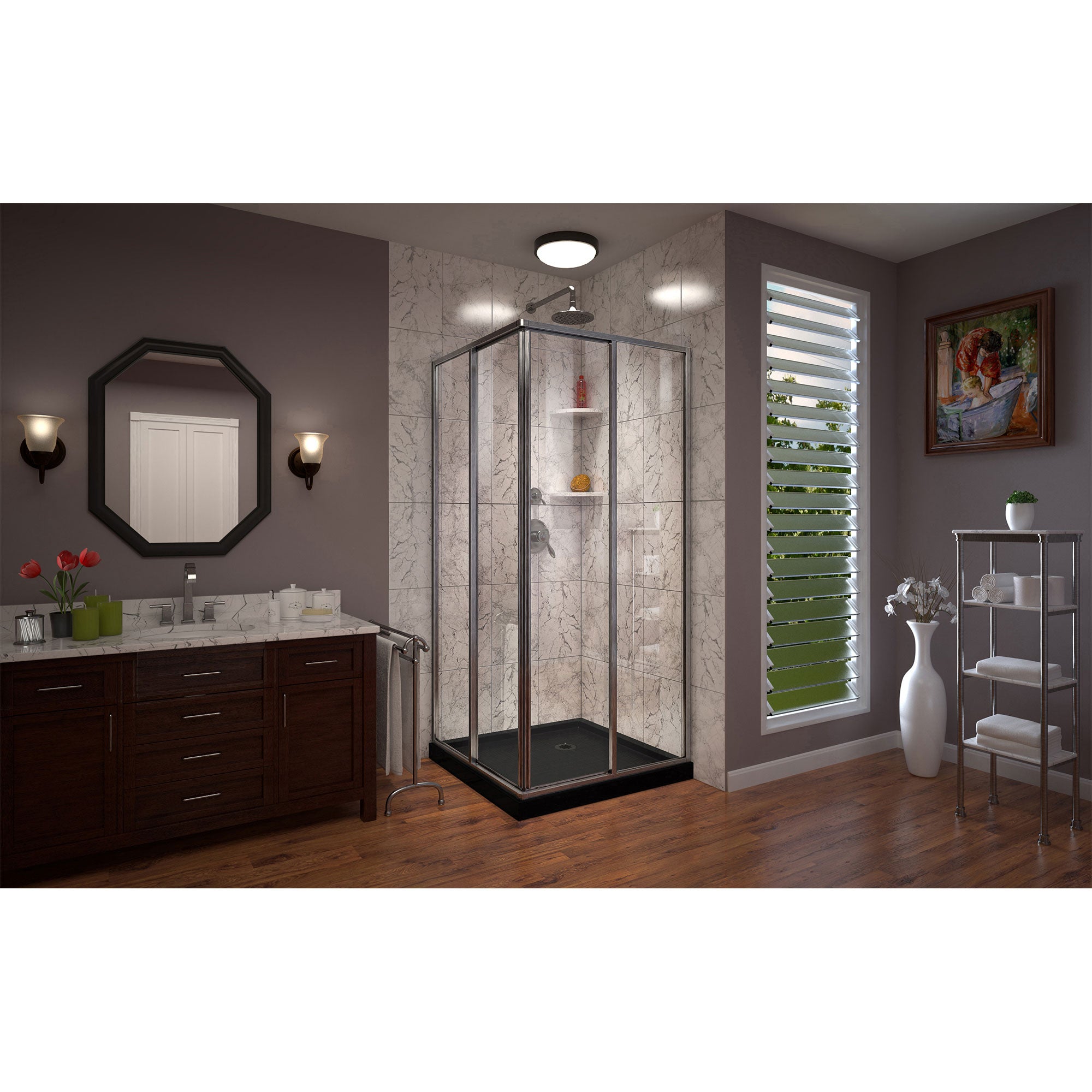 DreamLine Cornerview 36" W Shower Enclosure Kit