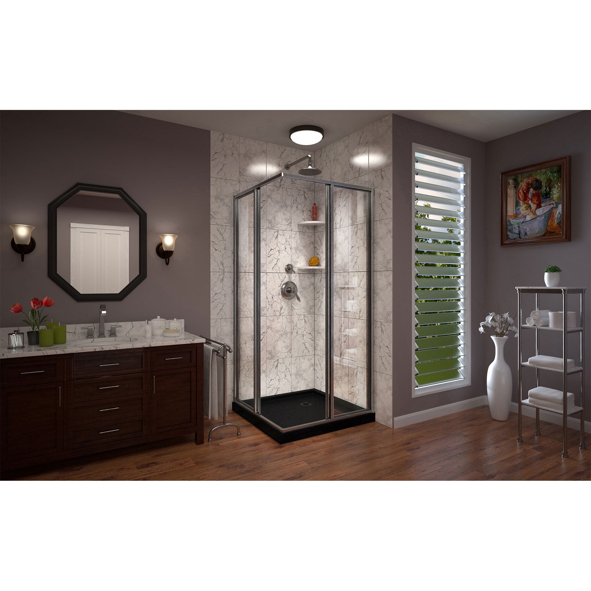 DreamLine Cornerview 36" W Shower Enclosure Kit