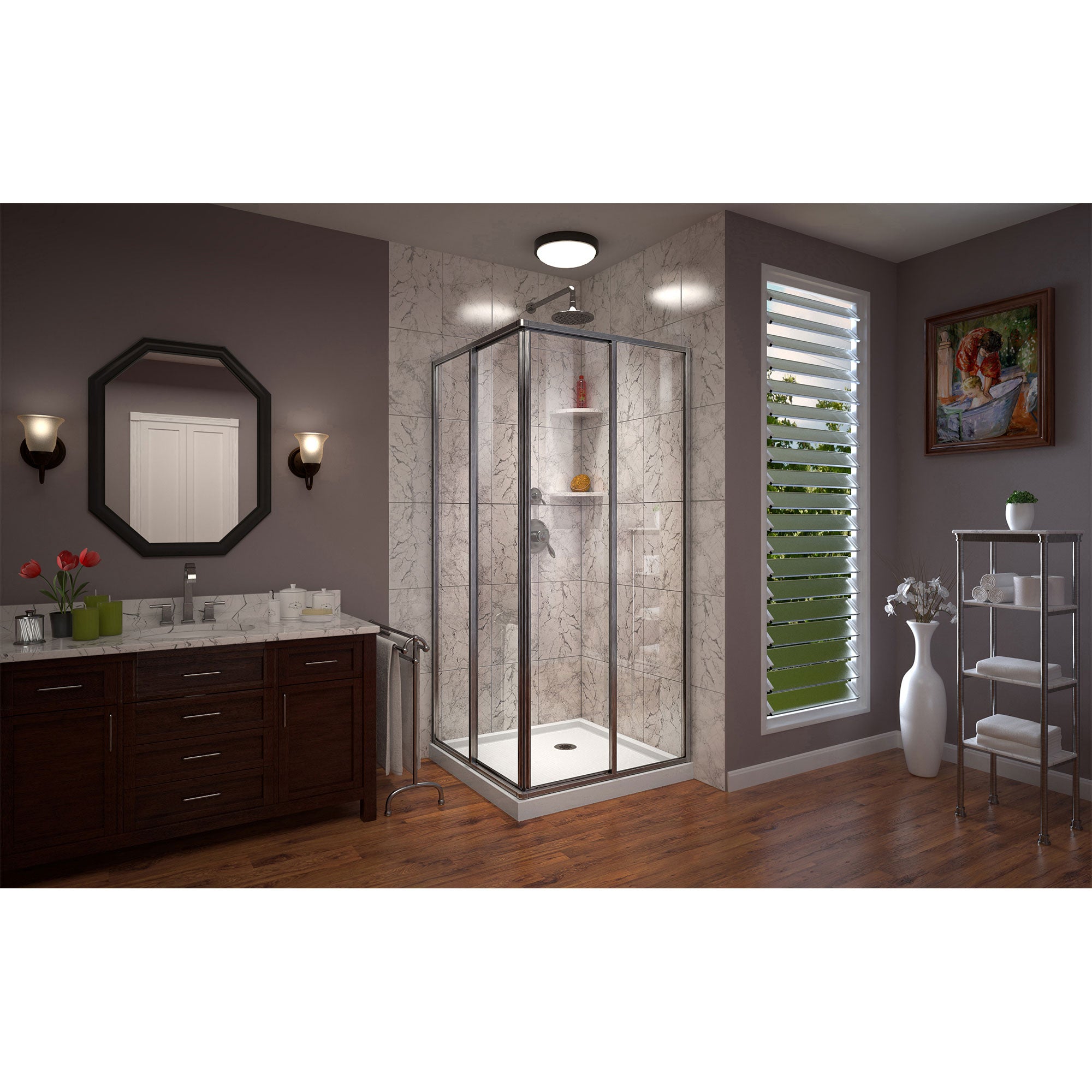 DreamLine Cornerview 36" W Shower Enclosure Kit