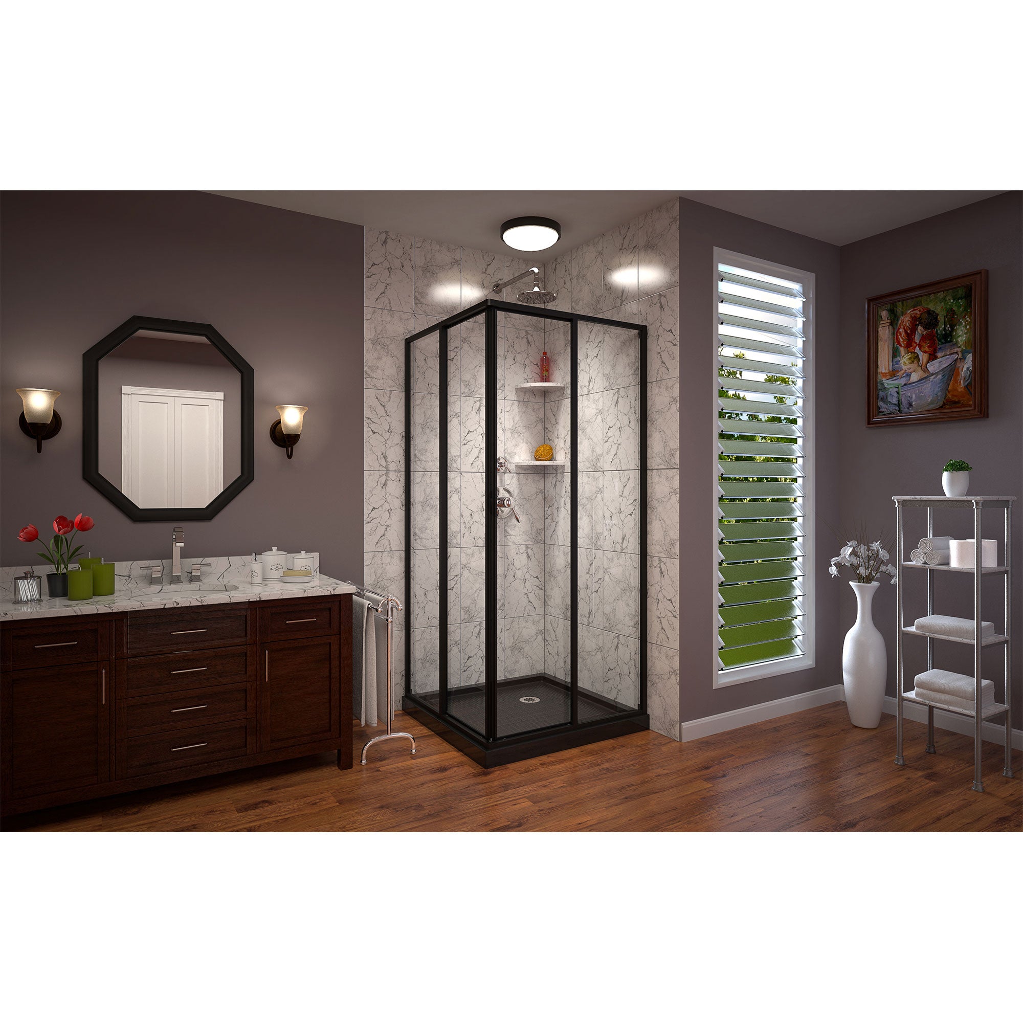 DreamLine Cornerview 36" W Shower Enclosure Kit