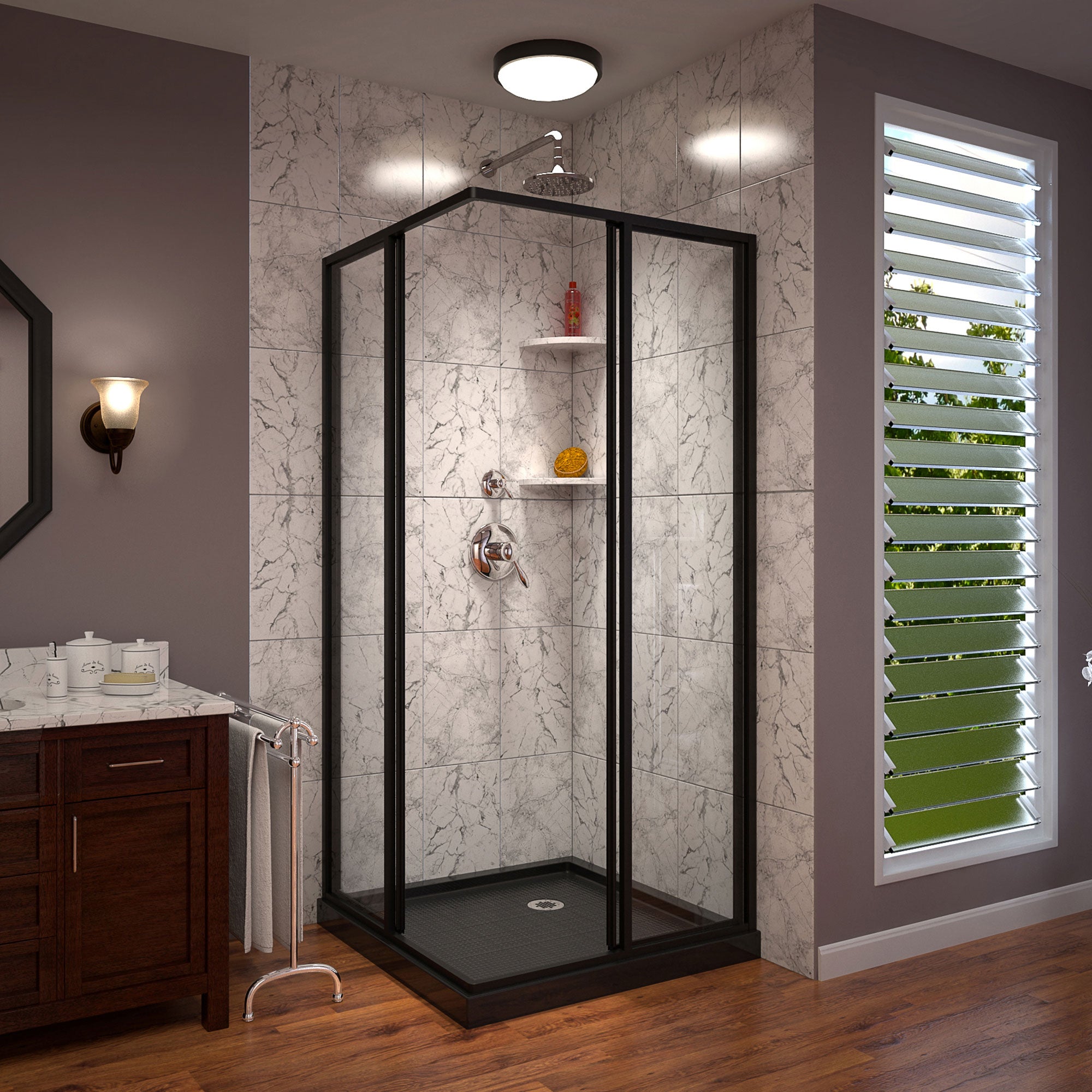 DreamLine Cornerview 36" W Shower Enclosure Kit