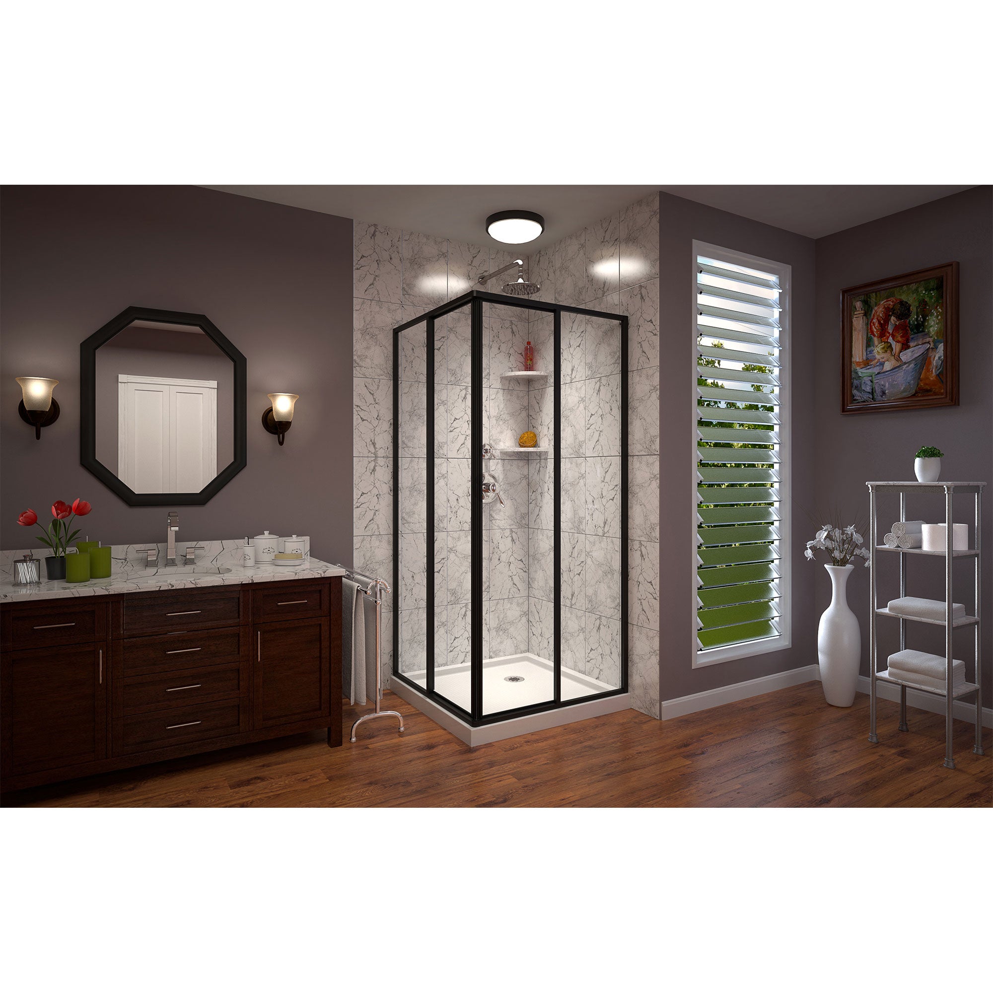 DreamLine Cornerview 36" W Shower Enclosure Kit