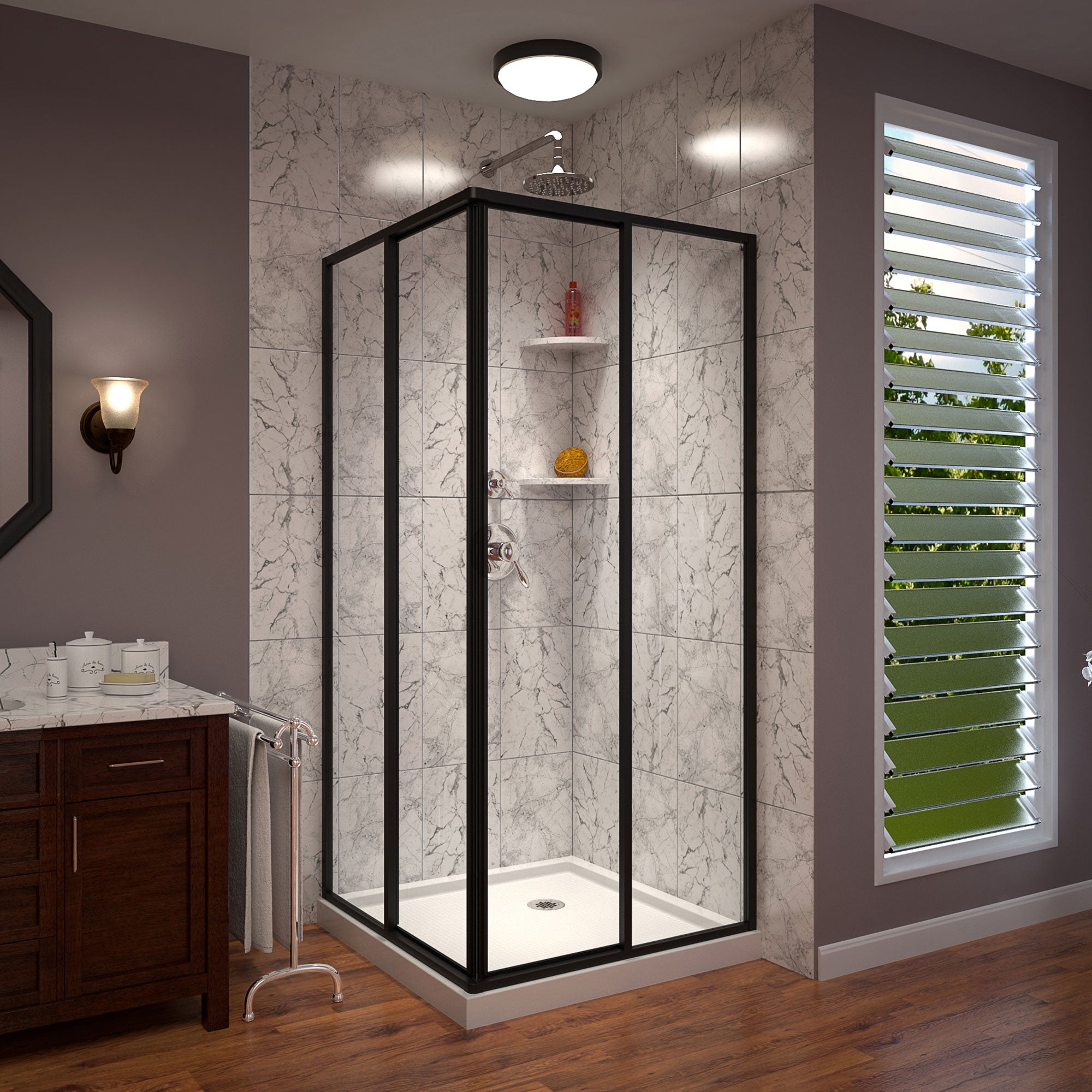 DreamLine Cornerview 36" W Shower Enclosure Kit