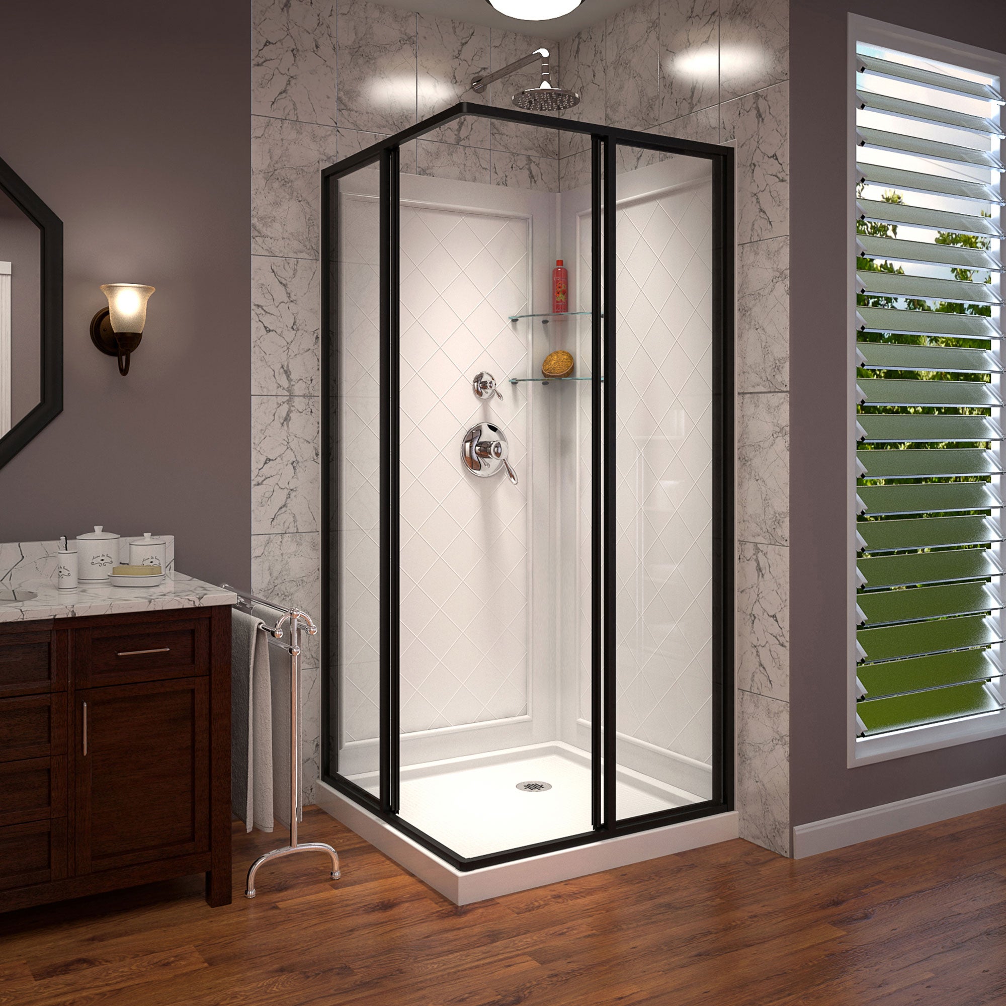 DreamLine Cornerview 36" W Shower Enclosure Kit