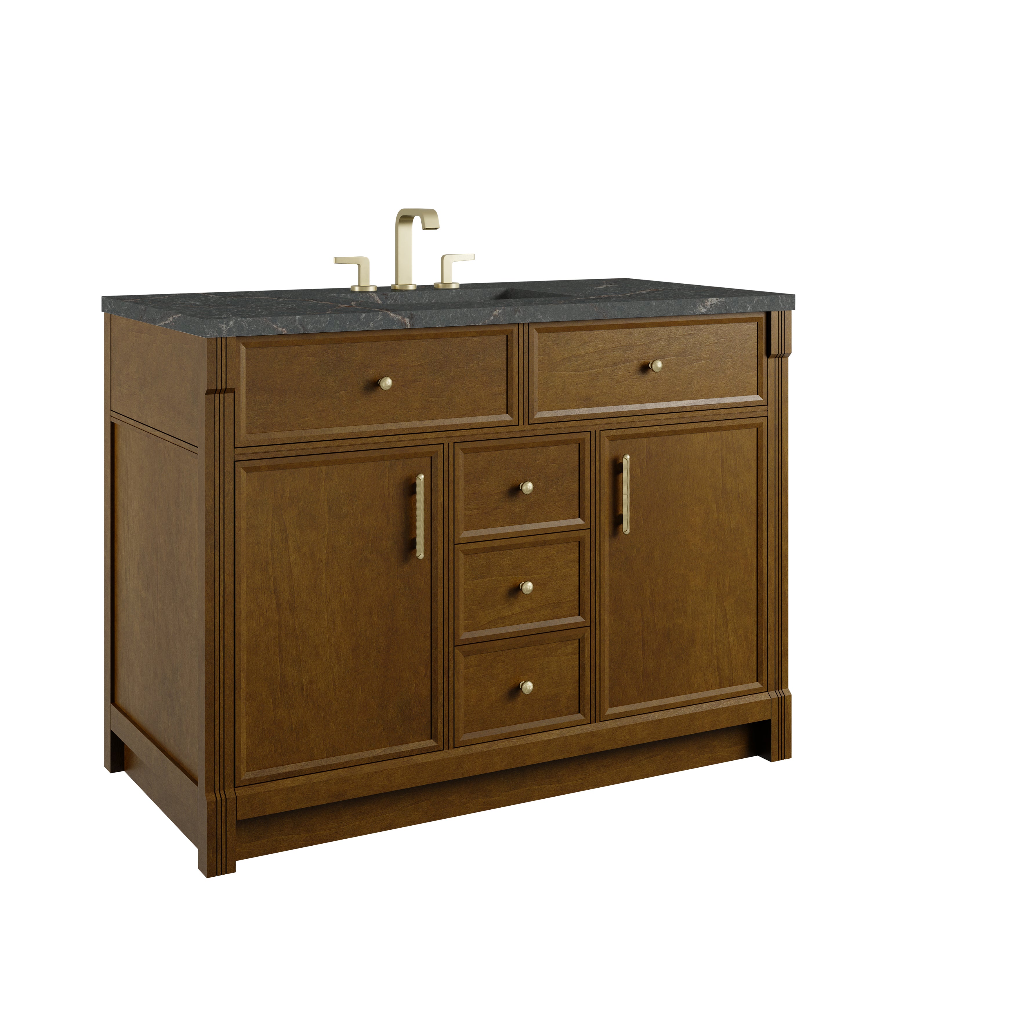 James Martin Bellshire 48" Single Vanity in Honey Oak with 3cm Countertop