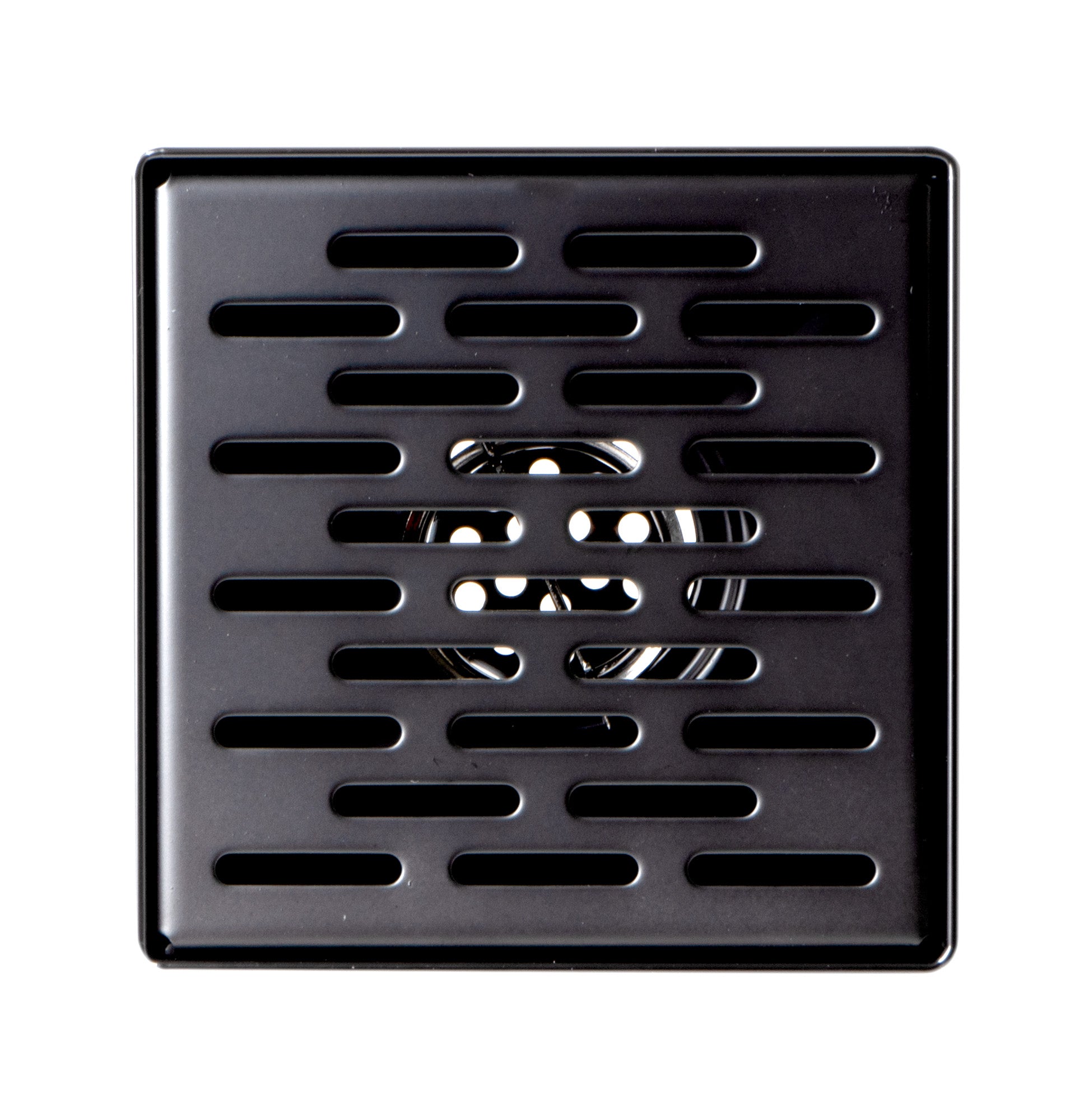 ALFI brand ABSD55C 5" x 5" Square Stainless Steel Shower Drain with Groove Holes