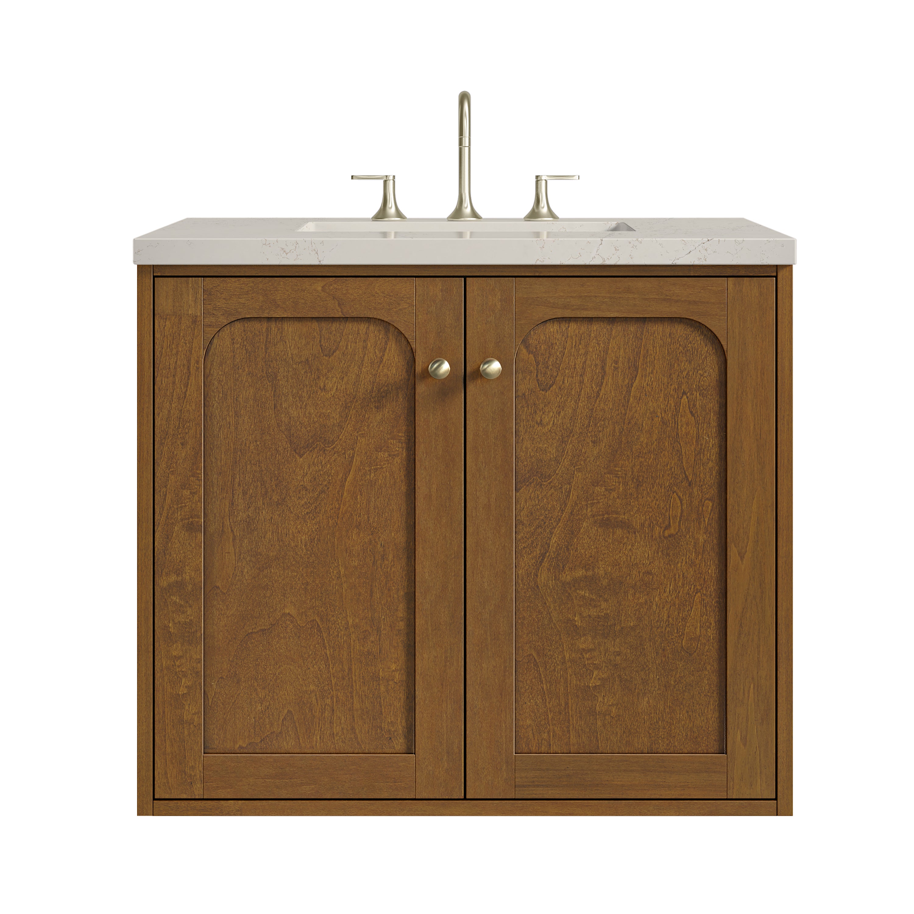James Martin Laurent 30" Single Vanity in Honey Oak with 3cm Countertop