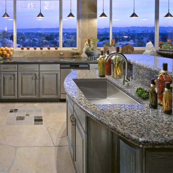 Houzer Contempo 32" Stainless Steel Undermount Single Bowl Kitchen Sink with Strainer & Grid